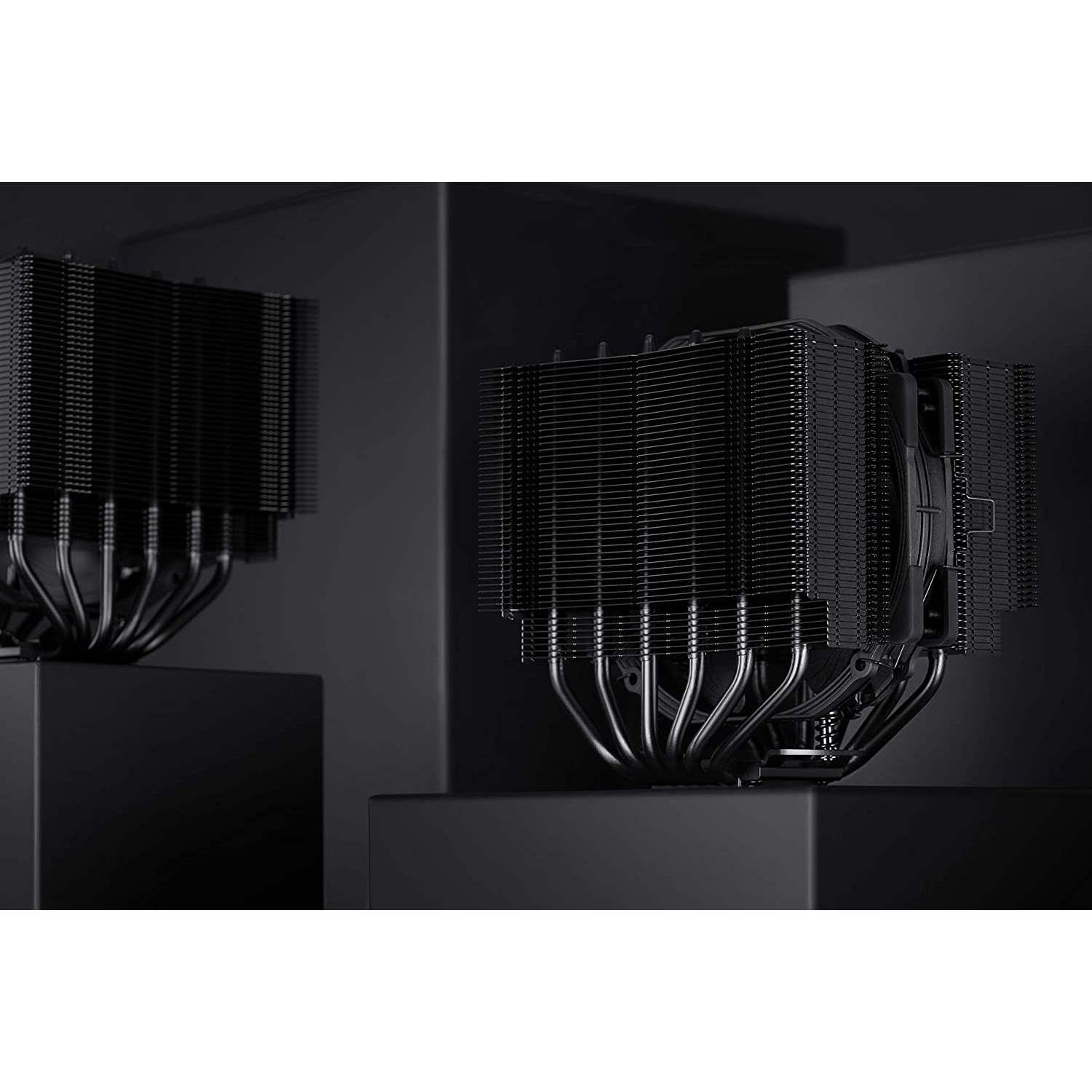 N NH-D15S CHROM.Black, refroidisseur double tour d'unité centrale haut de gamme avec ventilateur 140&nbsp;mm NF-A15 PWM