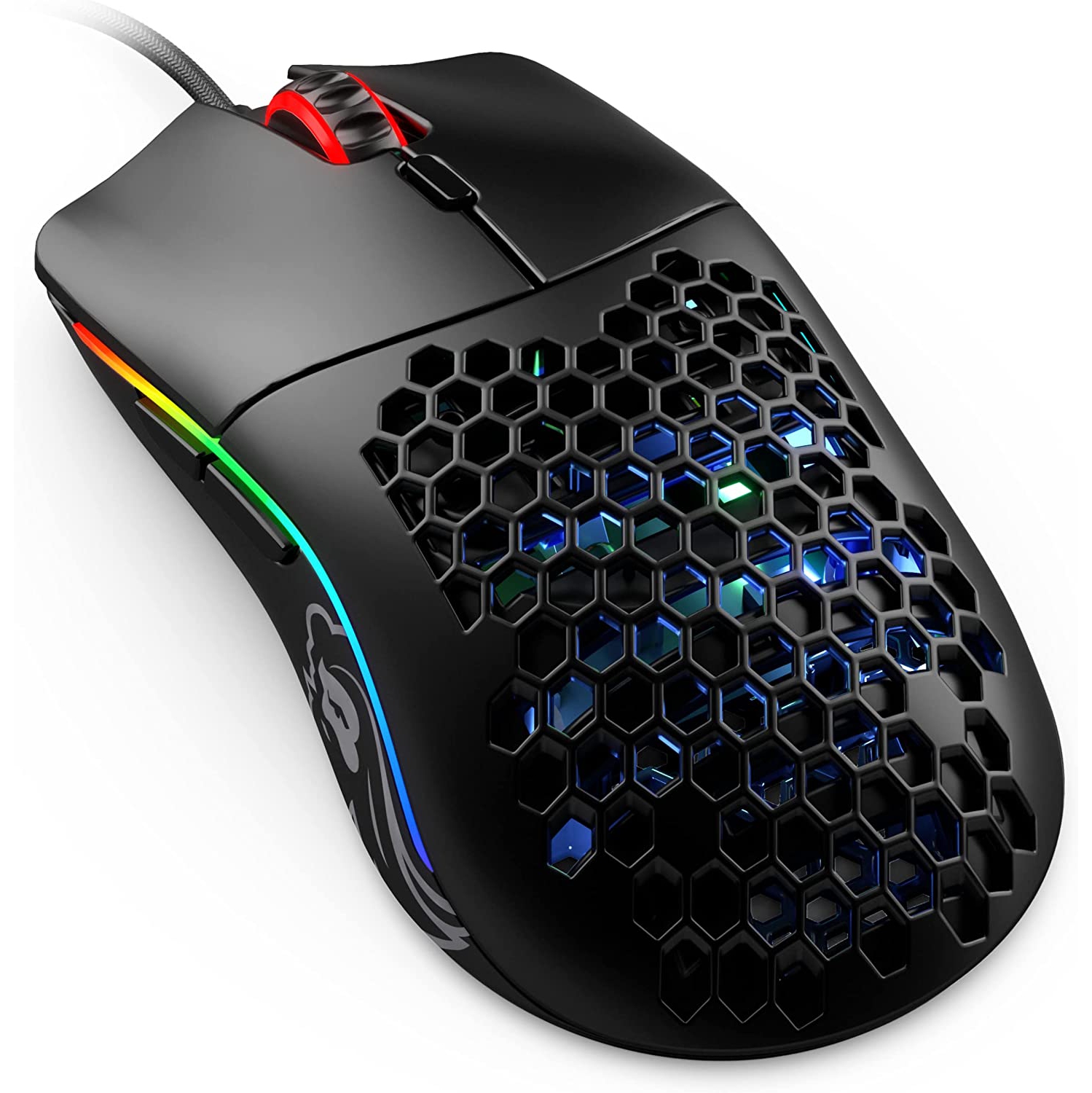 Glorious Gaming Mouse - Model O 67 g Superlight Honeycomb Mouse, Matte Black Mouse, USB Gaming Mouse