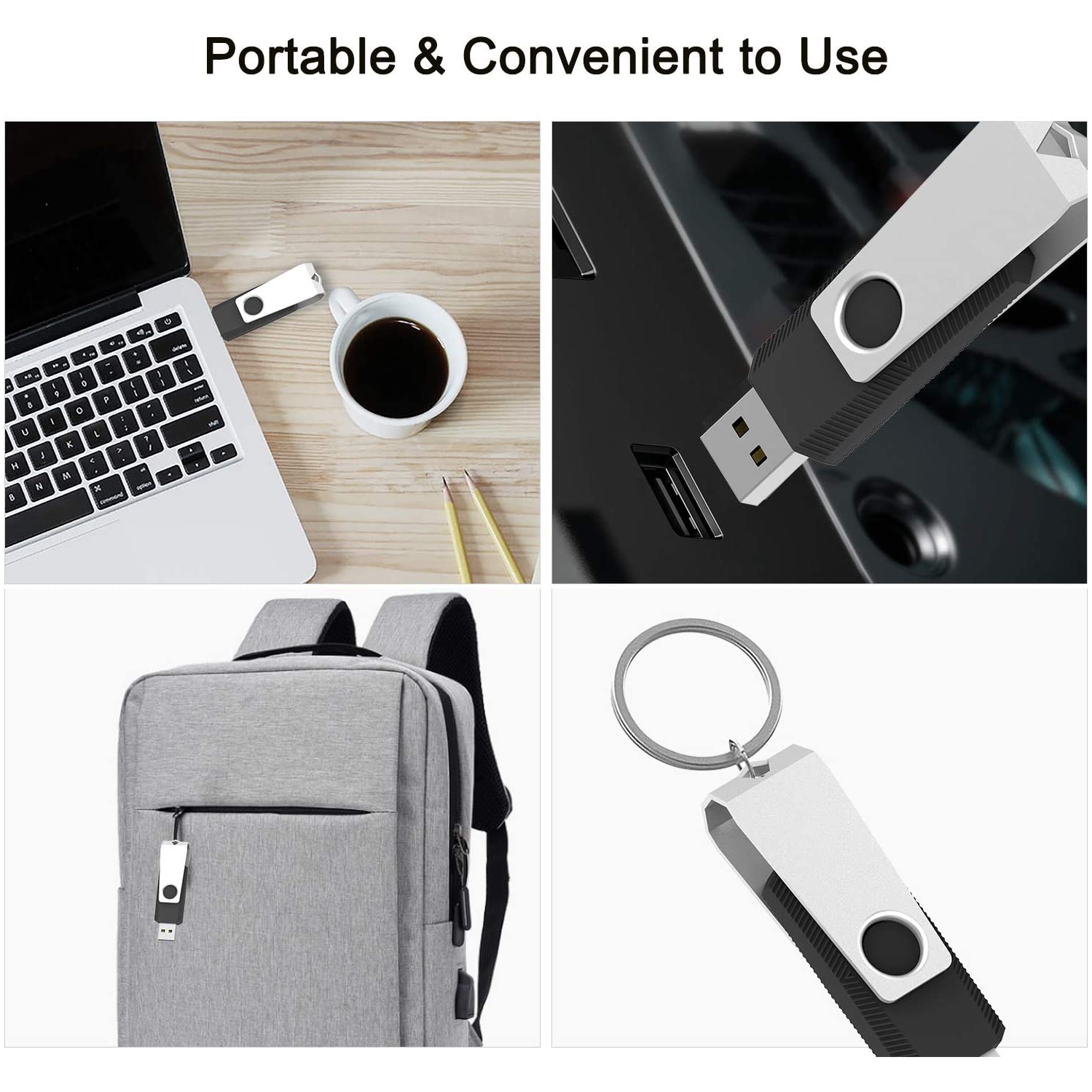 Clé USB 10 Go, clé USB 2.0 haute qualité USB 2.0 Classic, clé USB 8 Go, clé USB, clé mémoire clé USB, clé USB, lot de 10 clés USB stockage de données