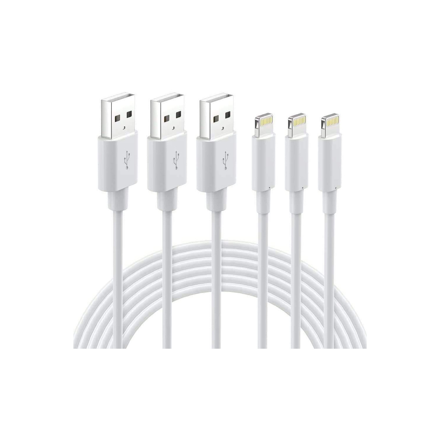 iPhone Charger Cable - N 3Pack 3FT iPhone iPad Charger Cord - Mfi Certified Lightning USB A Charging Cable for iPhone 14 13 12 SE 11 Xs Max XR X 8 7 6s Plus 5S iPad Mini iPod Airp