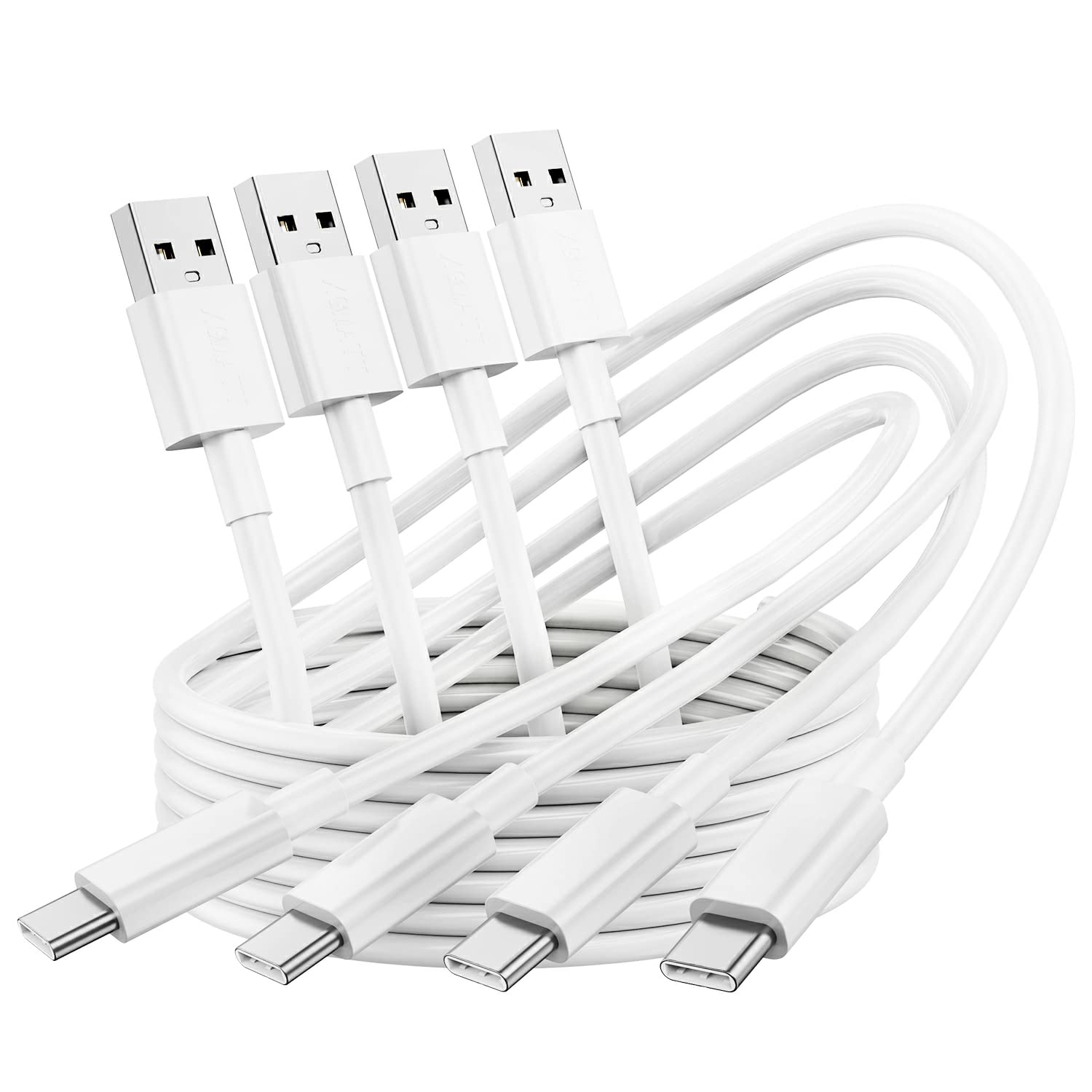 USB C Cable, [ 6.6FT 4 Pack ] Type C Fast Charging Cable USB C Fast Charger Cord Compatible for Samsung Galaxy S20/ S10 / S9 / S8,Note 10 9 8,Sony Xperia,Huawei P10 P9, Pixel,HTC 1