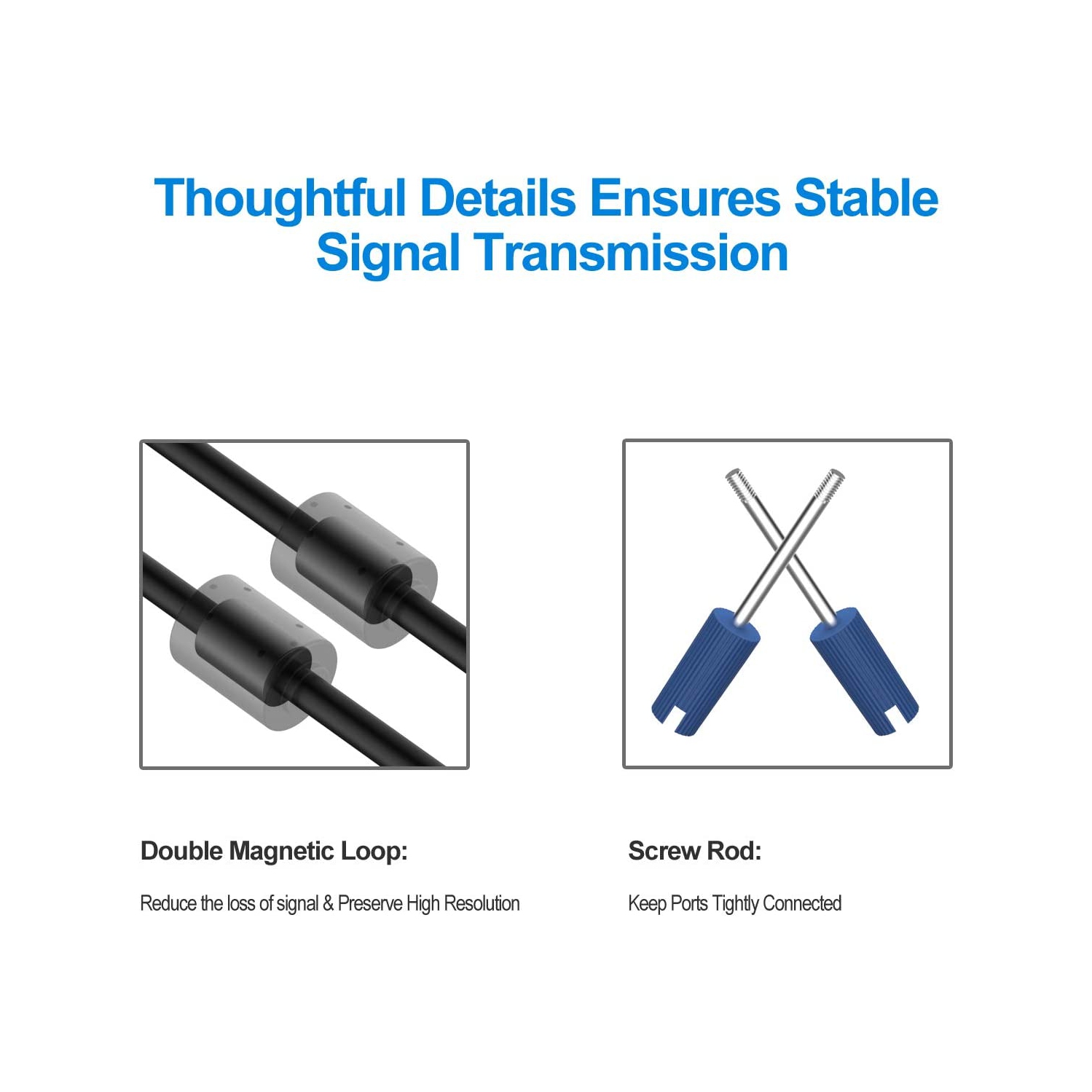 Câble de moniteur R VGA à VGA - 6 pi