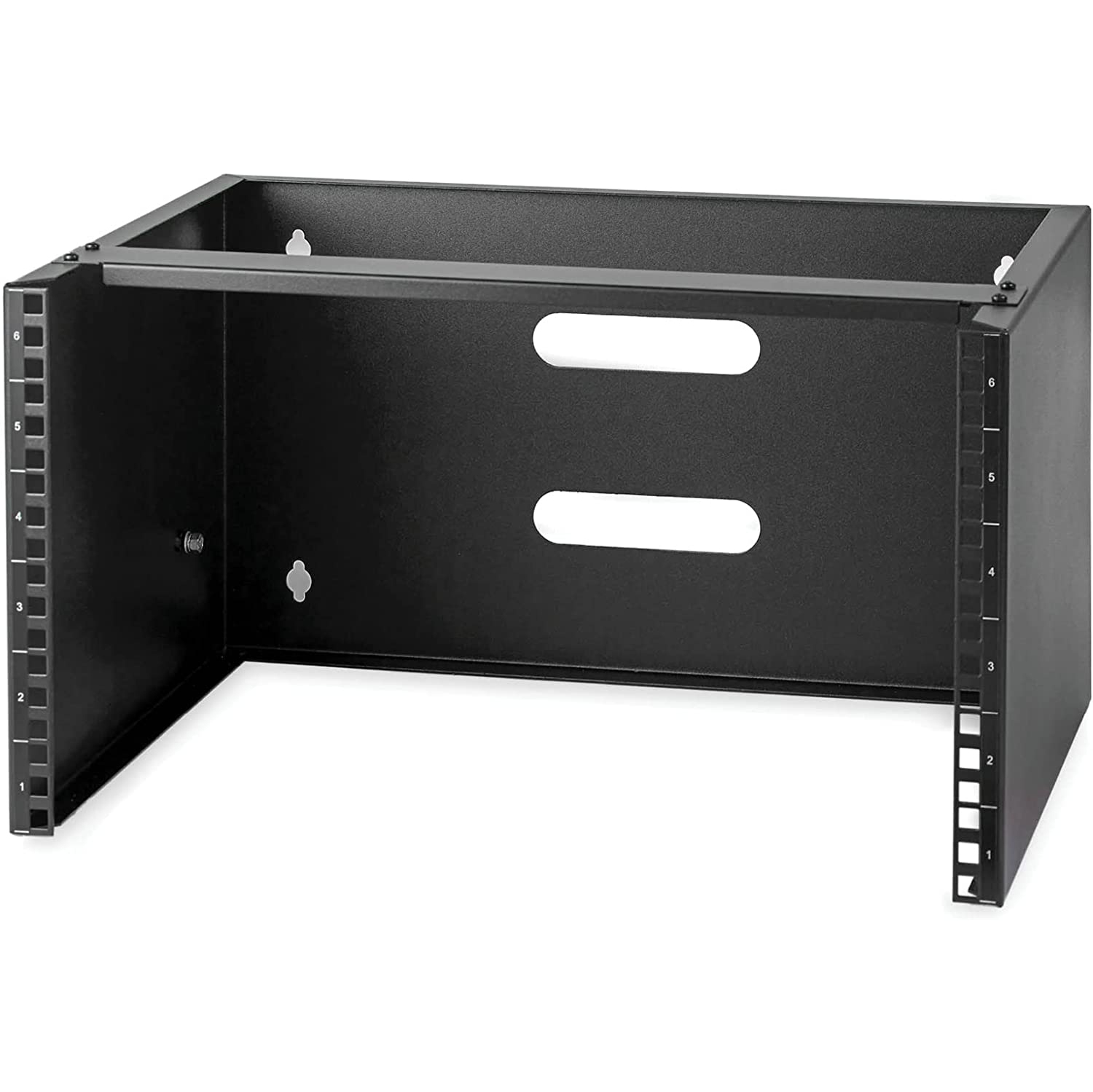 S 6U Wall Mount Network Equipment Rack - 12 inch Deep - 19 Patch Panel Bracket for Shallow Server Equipment- 44lbs Capacity (WALLMOUNT6)