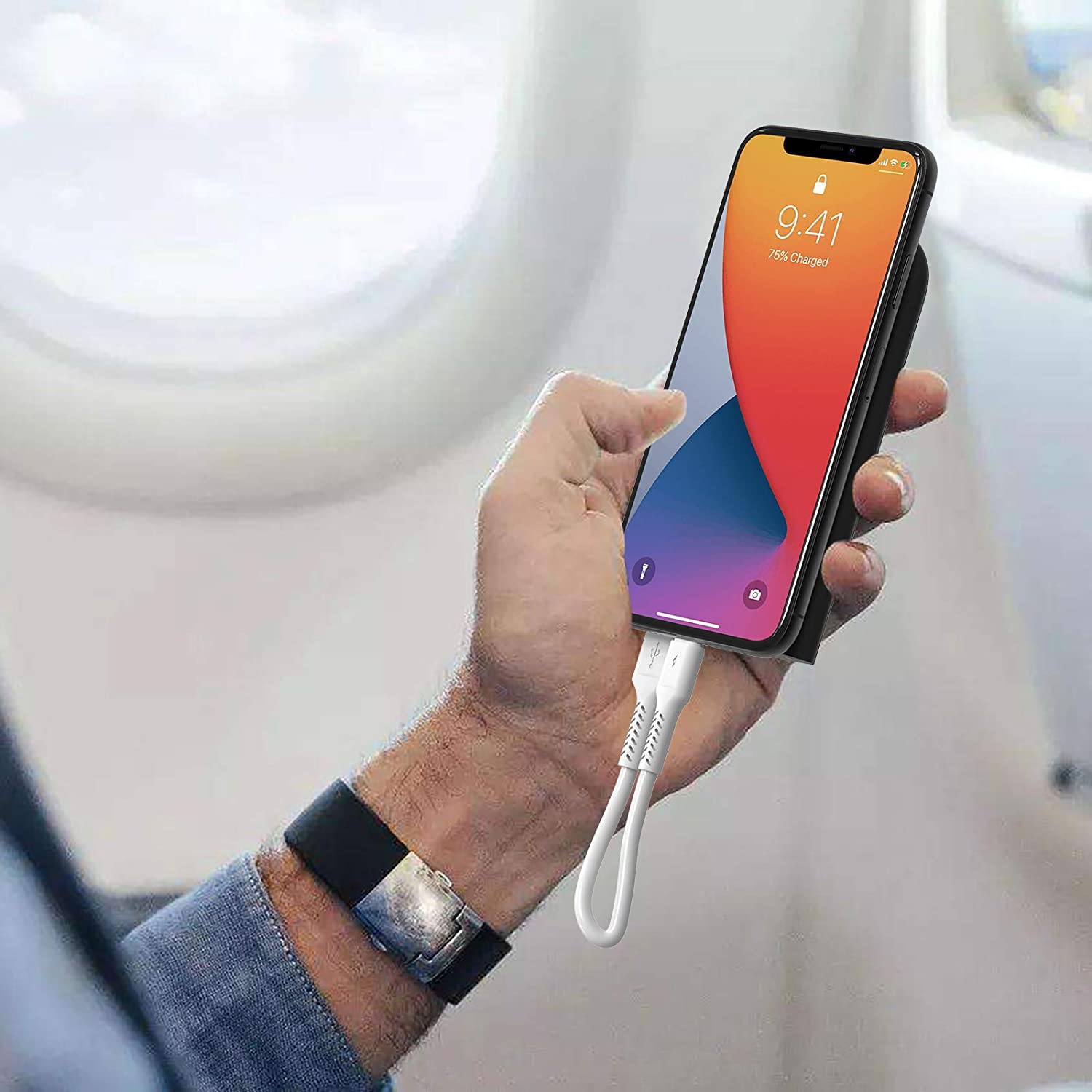 1ft iPhone Charger Cord Short, 5Pack USB to Lightning Cable Compatible with Apple iPhone 13 12 11 Pro Max Xs Xr X 8 7 6 Plus 5 SE, iPad Air/Mini,