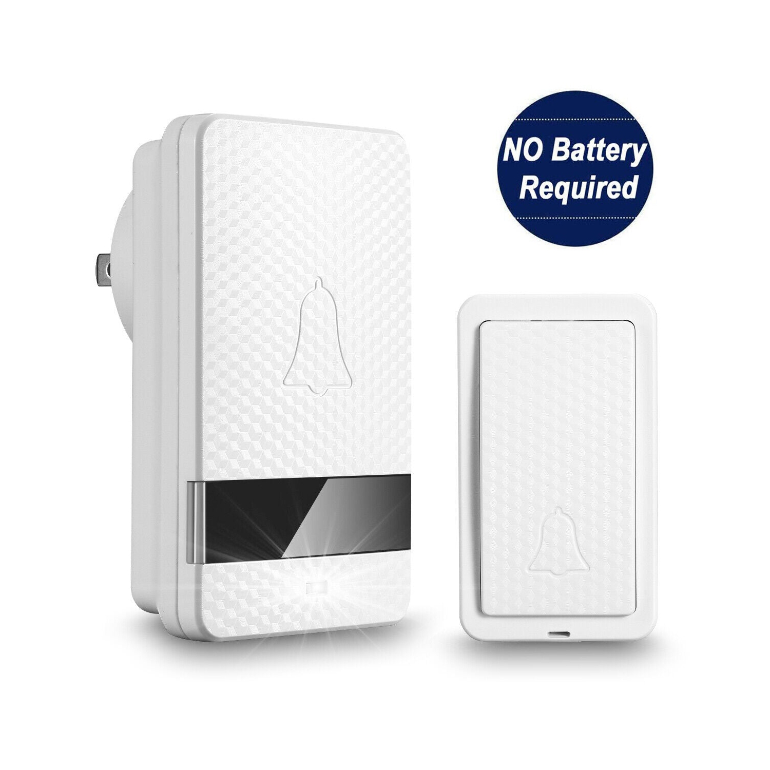 Battery-Free sonnette numérique sans fil avec bouton poussoir de