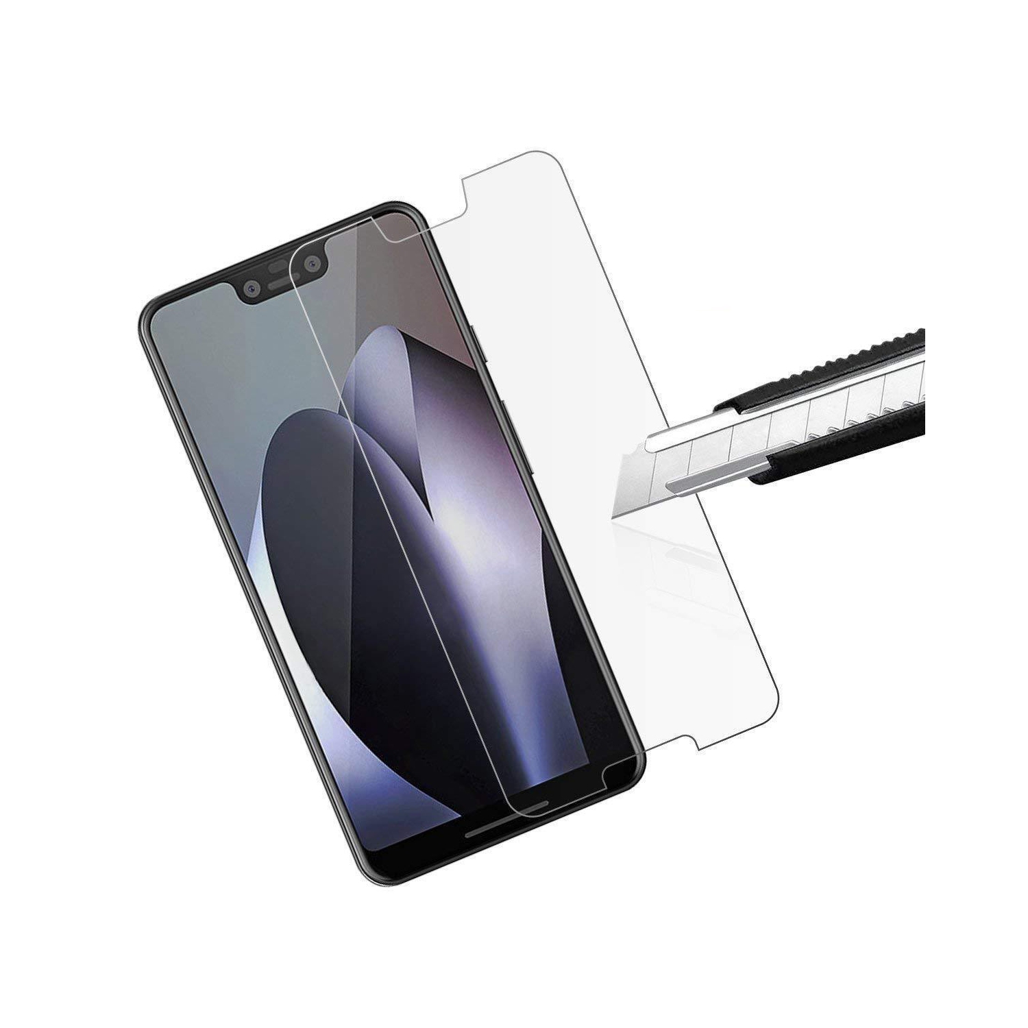 [2 PACK] Protecteur d’écran en verre trempé pour Pixel 3 XL de Google - compatible avec les étuis