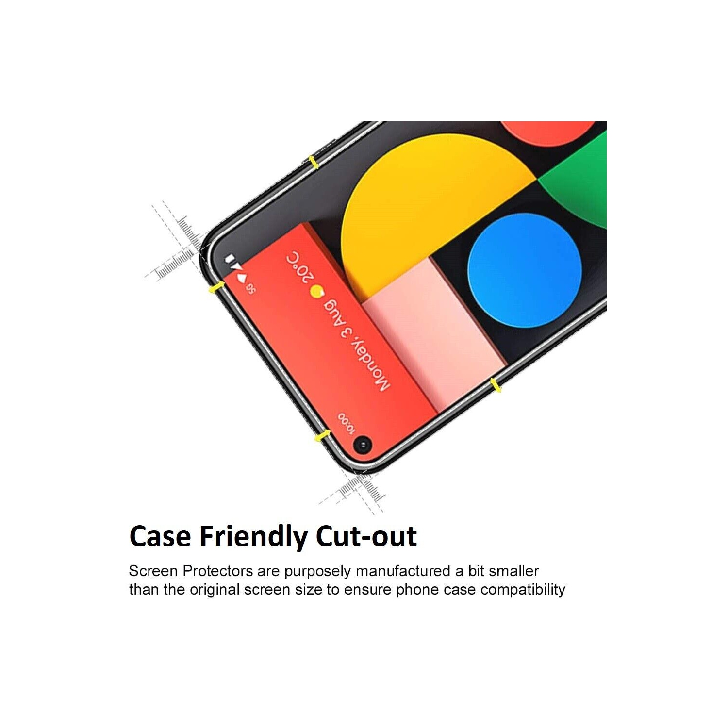 [2 PACK] Protecteur d’écran en verre trempé pour Pixel 3 XL de Google - compatible avec les étuis