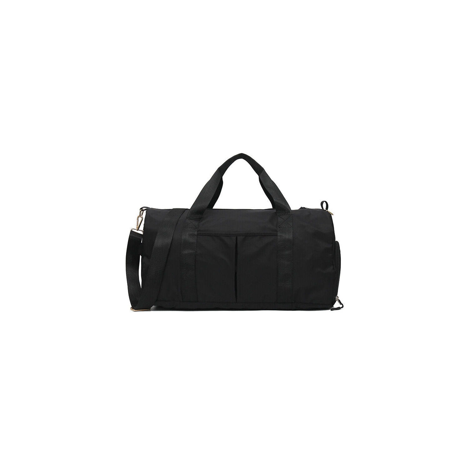 Lightweight Gym Sports Duffel Bag with Shoes Compartment & Wet Pocket, 34L Black