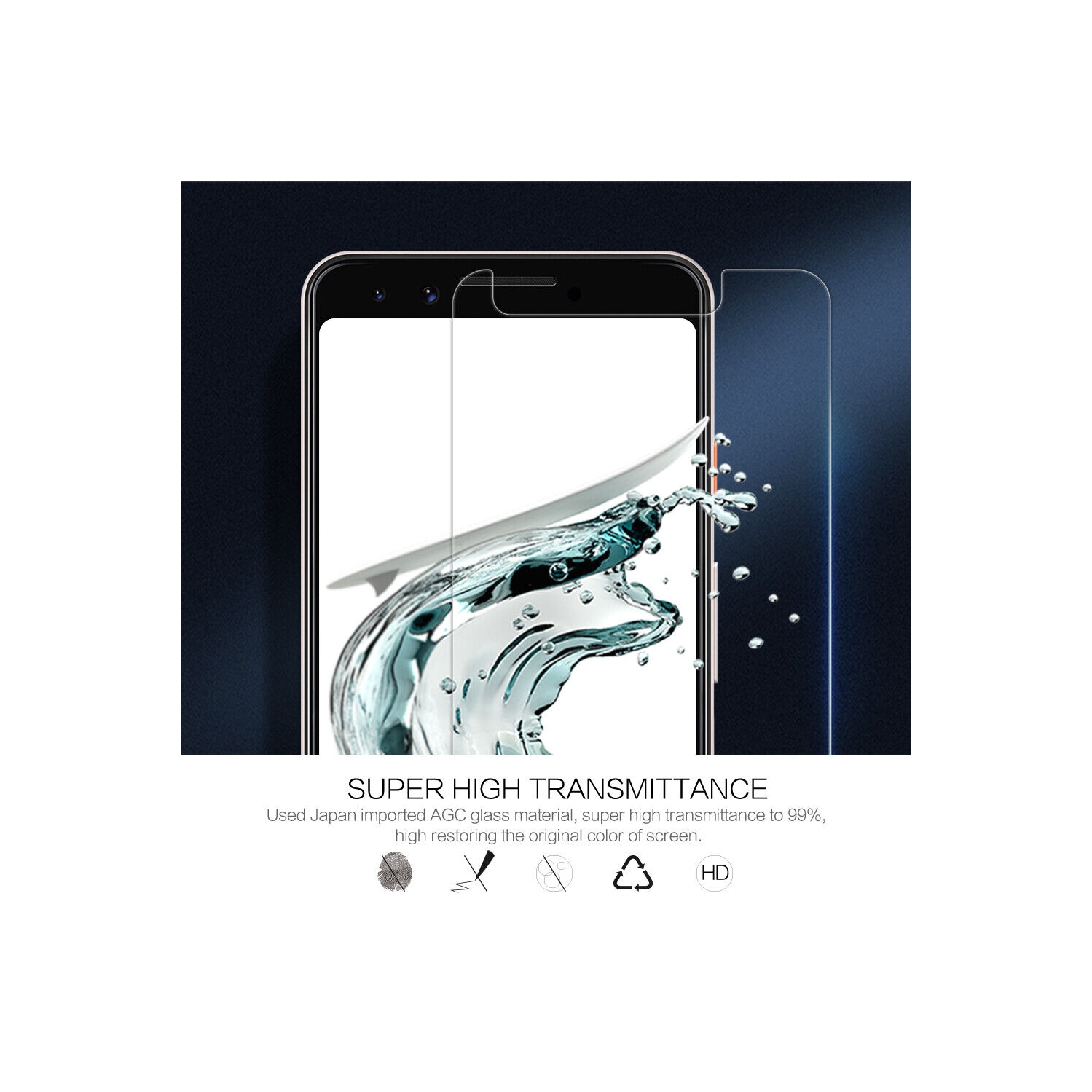 [PAQUET de 2] Protecteur d’écran en verre trempé pour Pixel 3 de Google - compatible avec les étuis