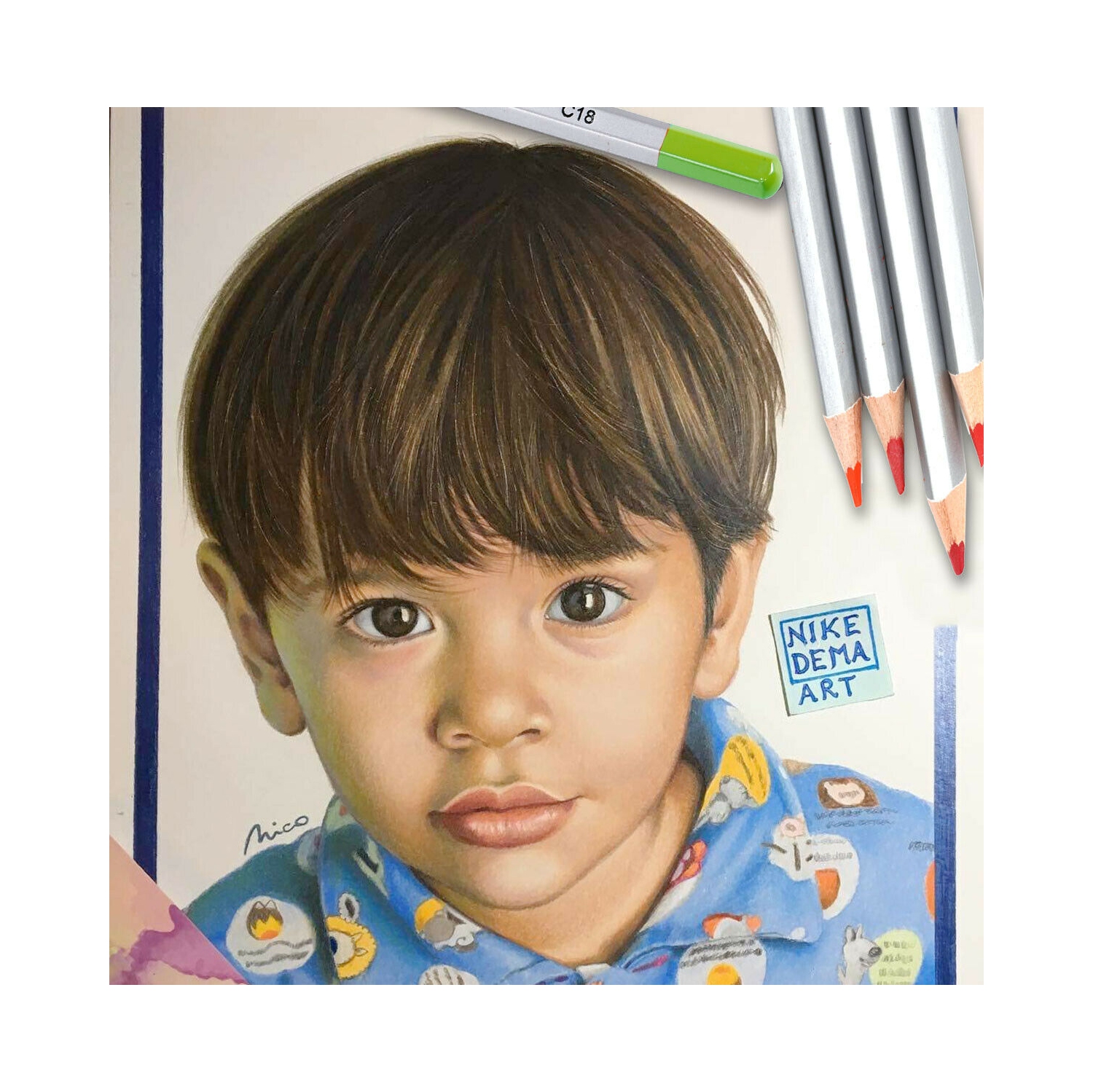 Professional Colored Pencils Set of 48 Color for Drawing Art, Sketching, Shading