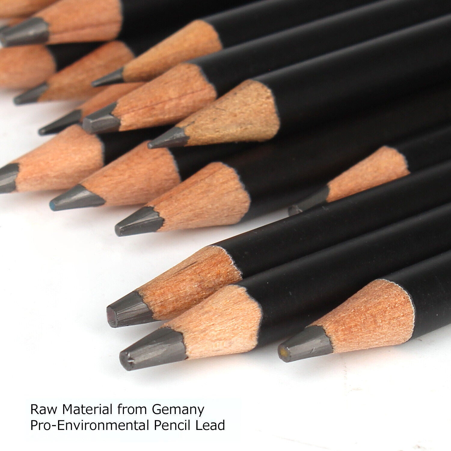 Drawing / Sketch Pencils Set Includes Erasers, Sharpener, Charcoals