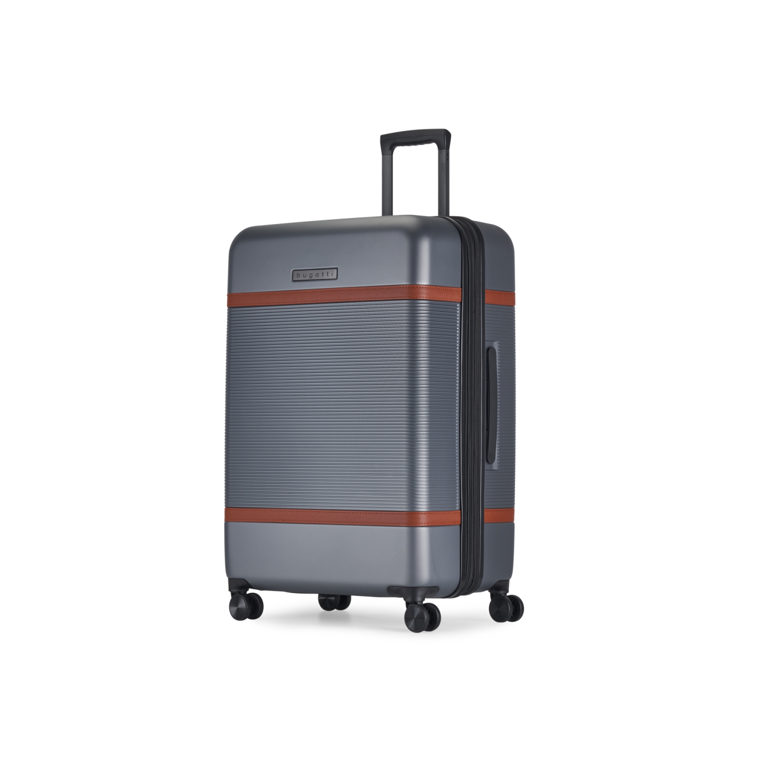 Bugatti - Wellington 3 Piece Hardside Luggage Set with Expansion - Silver