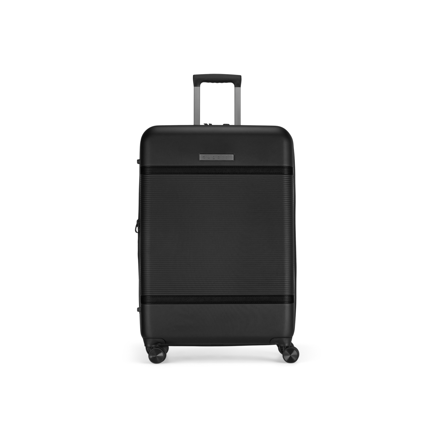Grande valise rigide Wellington de Bugatti avec extension - Noir