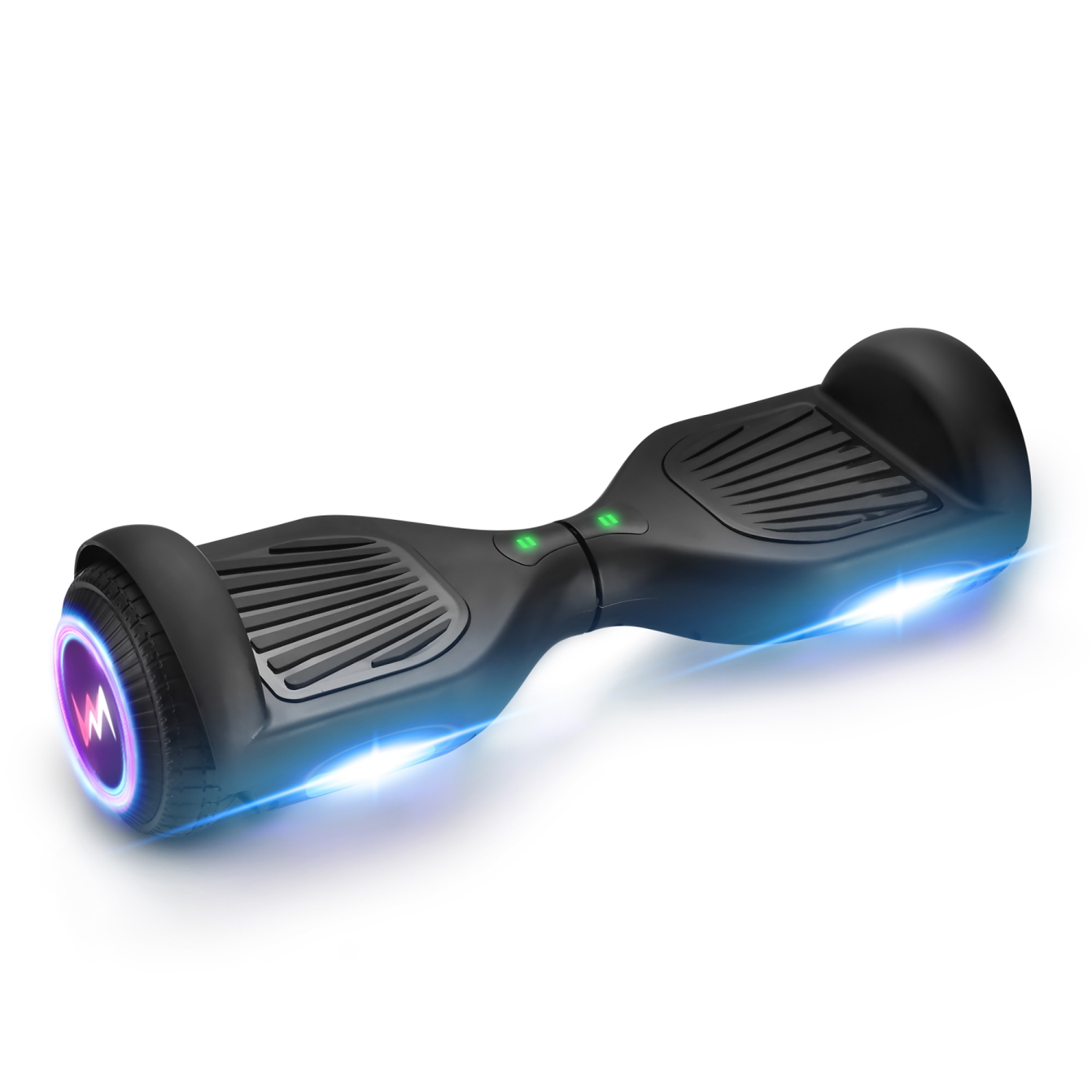 WEELMOTION Classic Mat Black Hoverboard with Music Speaker, LED Front Lights & Shining Wheels, All Terrain 6.5" UL 2272 Certified Hoverboard with free hover board bag