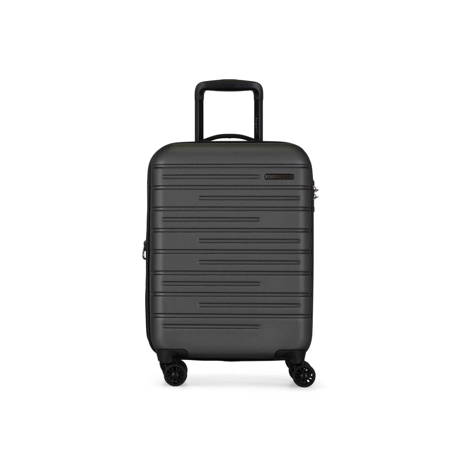 Bugatti - Geneva Hardside Carry-on Luggage with Expansion - Charcoal
