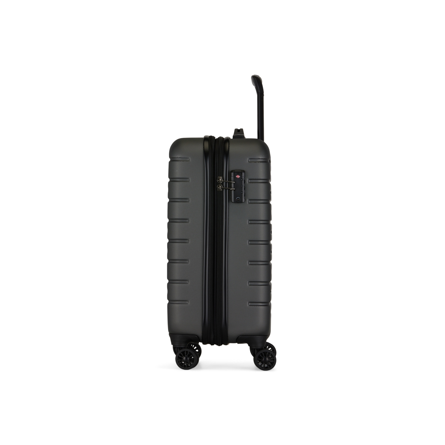 Bugatti - Geneva Hardside Carry-on Luggage with Expansion - Charcoal