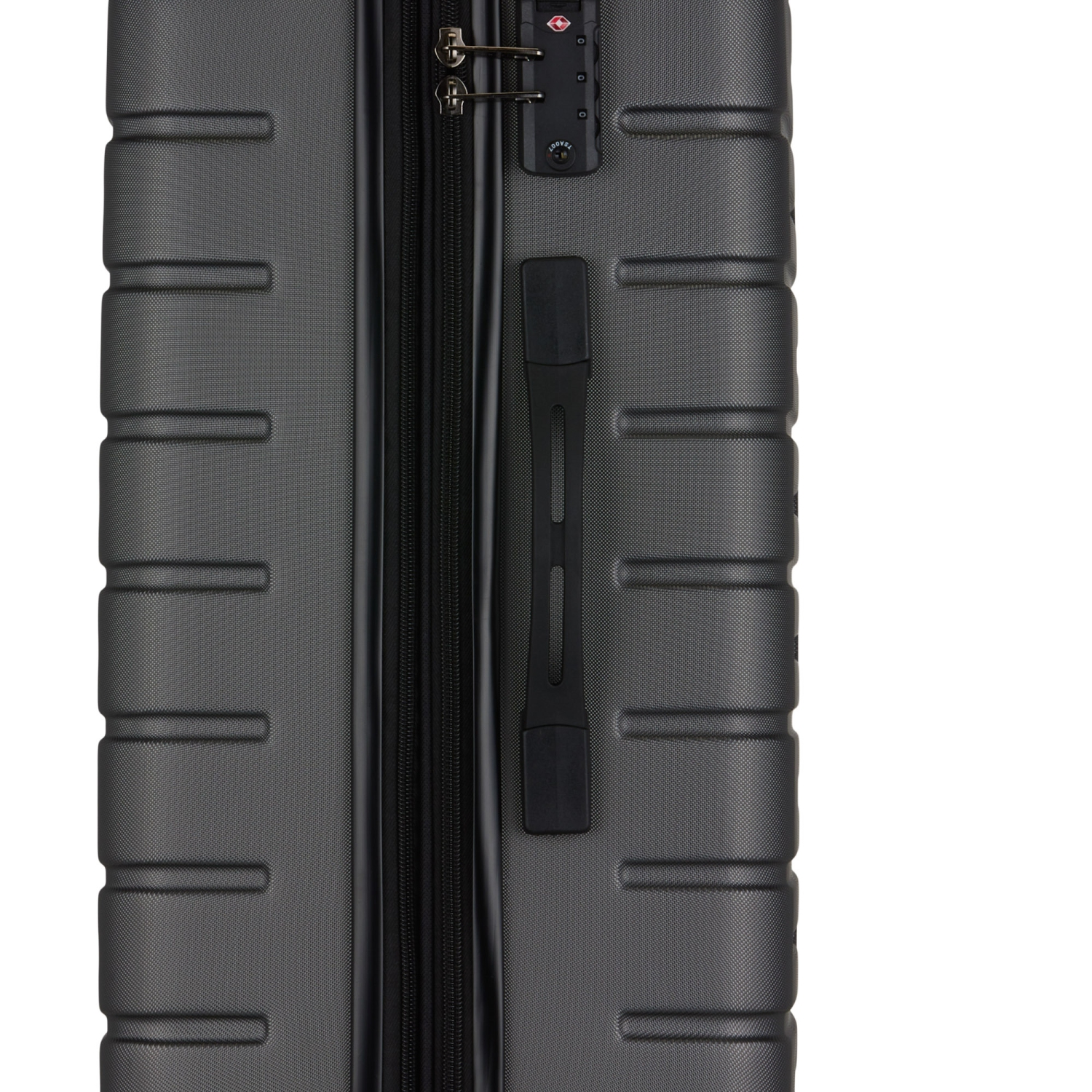 Bugatti - Geneva Hardside Carry-on Luggage with Expansion - Charcoal