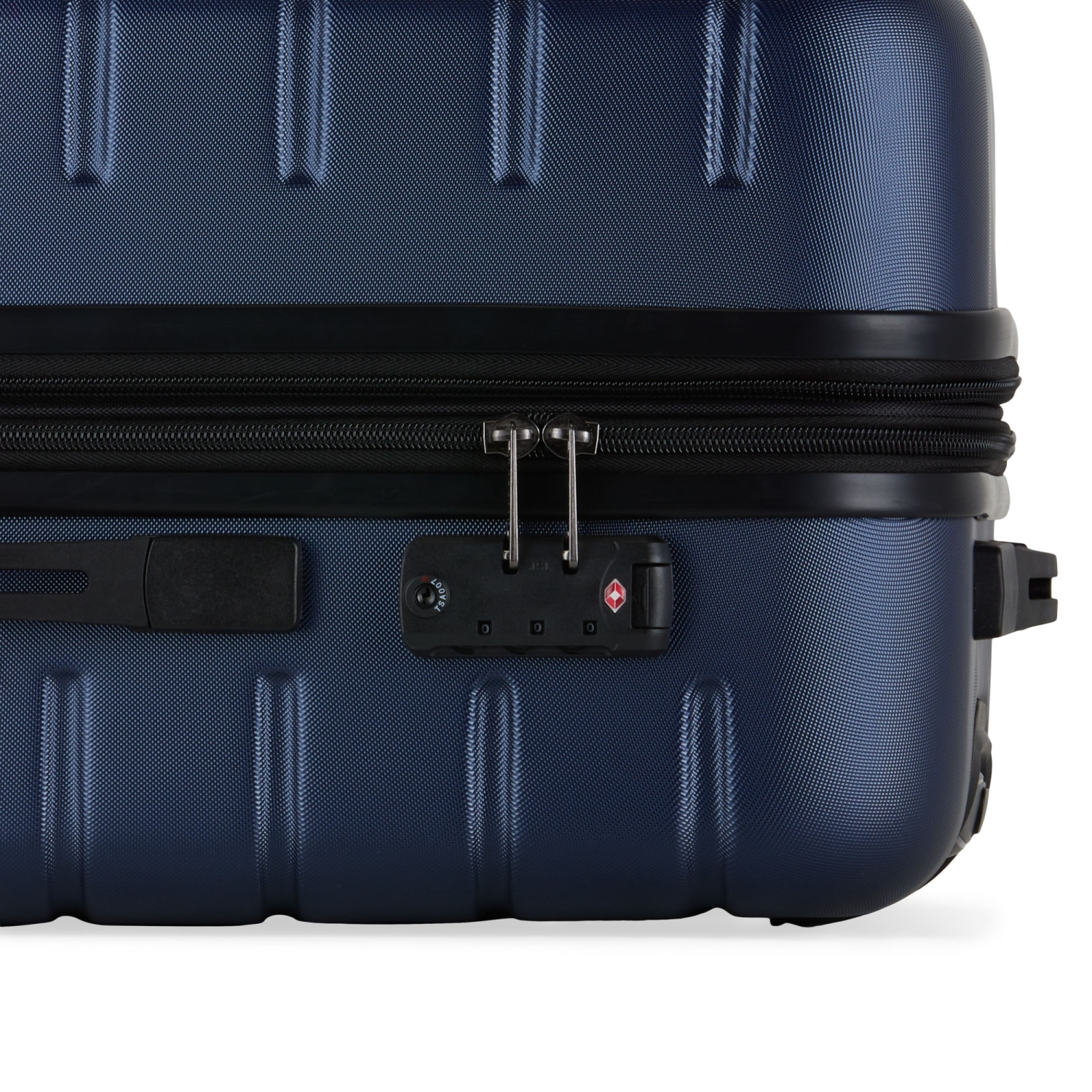 Bugatti - Geneva Hardside Carry-on Luggage with Expansion - Navy