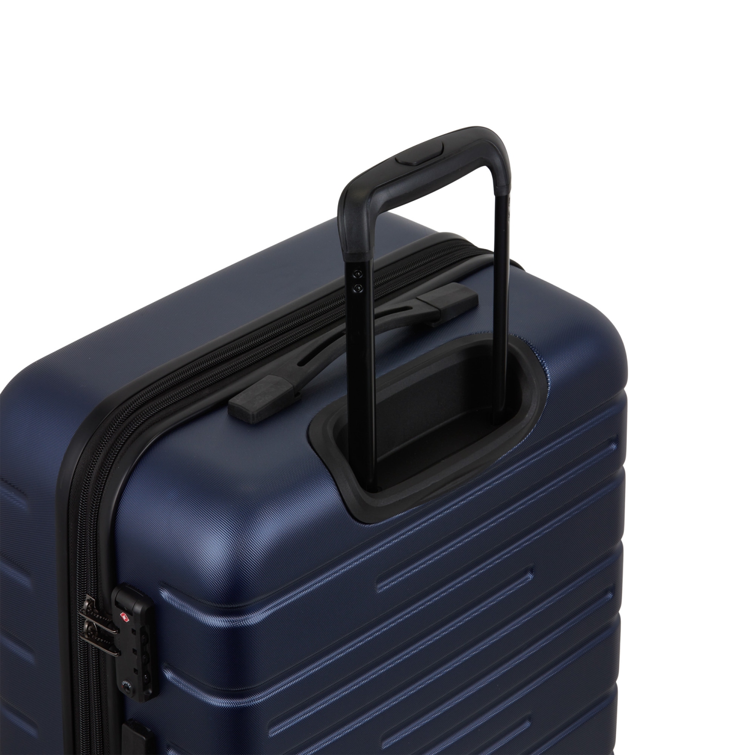 Bugatti - Geneva Hardside Carry-on Luggage with Expansion - Navy