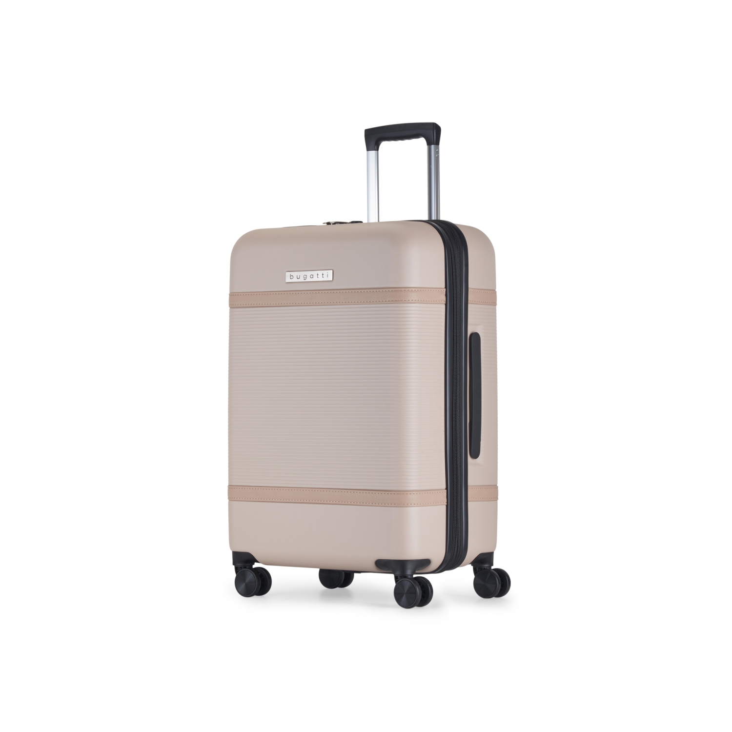 Bugatti - Wellington Hardside Medium Luggage with Expansion - Beige