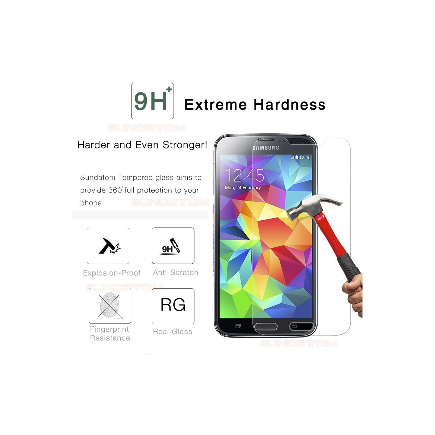 [PAQUET de 2] Protecteur d’écran en verre trempé pour Galaxy J3 2018 de Samsung - convient aux étuis