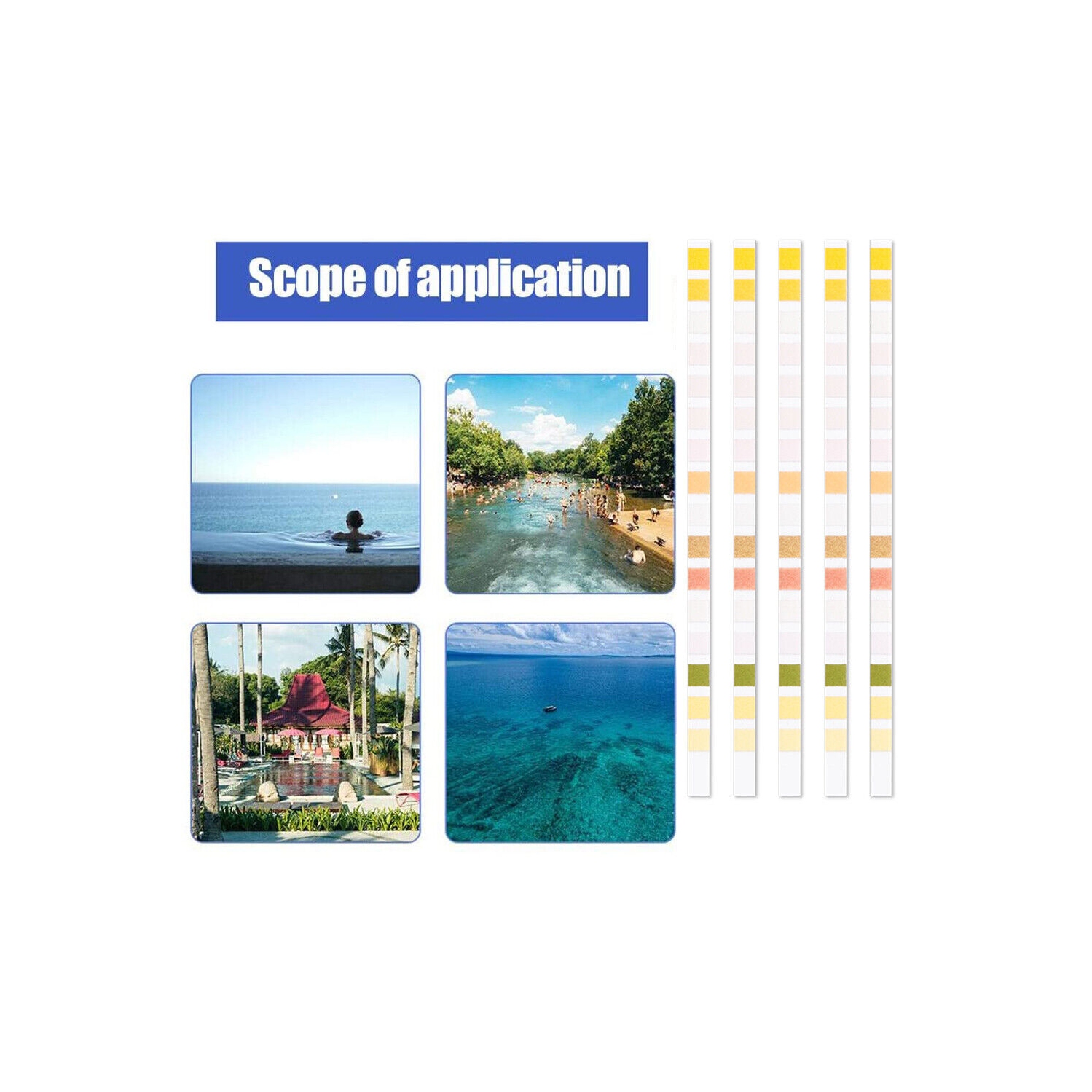 100 BANDELETTES de test 16-EN-1 pour eau potable facile à utiliser pour le fer à plomb PH Hardness