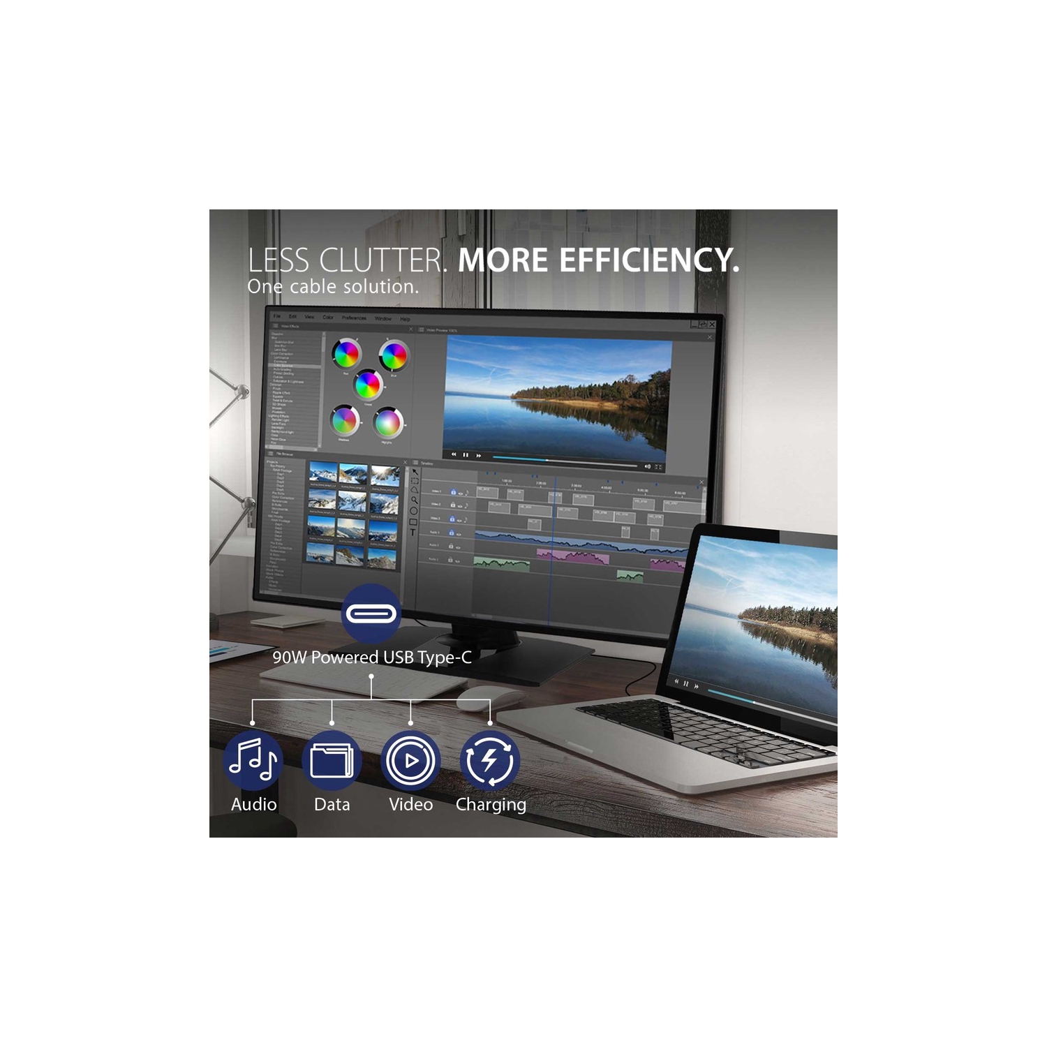 VIEWSONIC 32" 4K UHD 60Hz 5ms GTG IPS LCD Monitor - Black (VP3268A-4K)