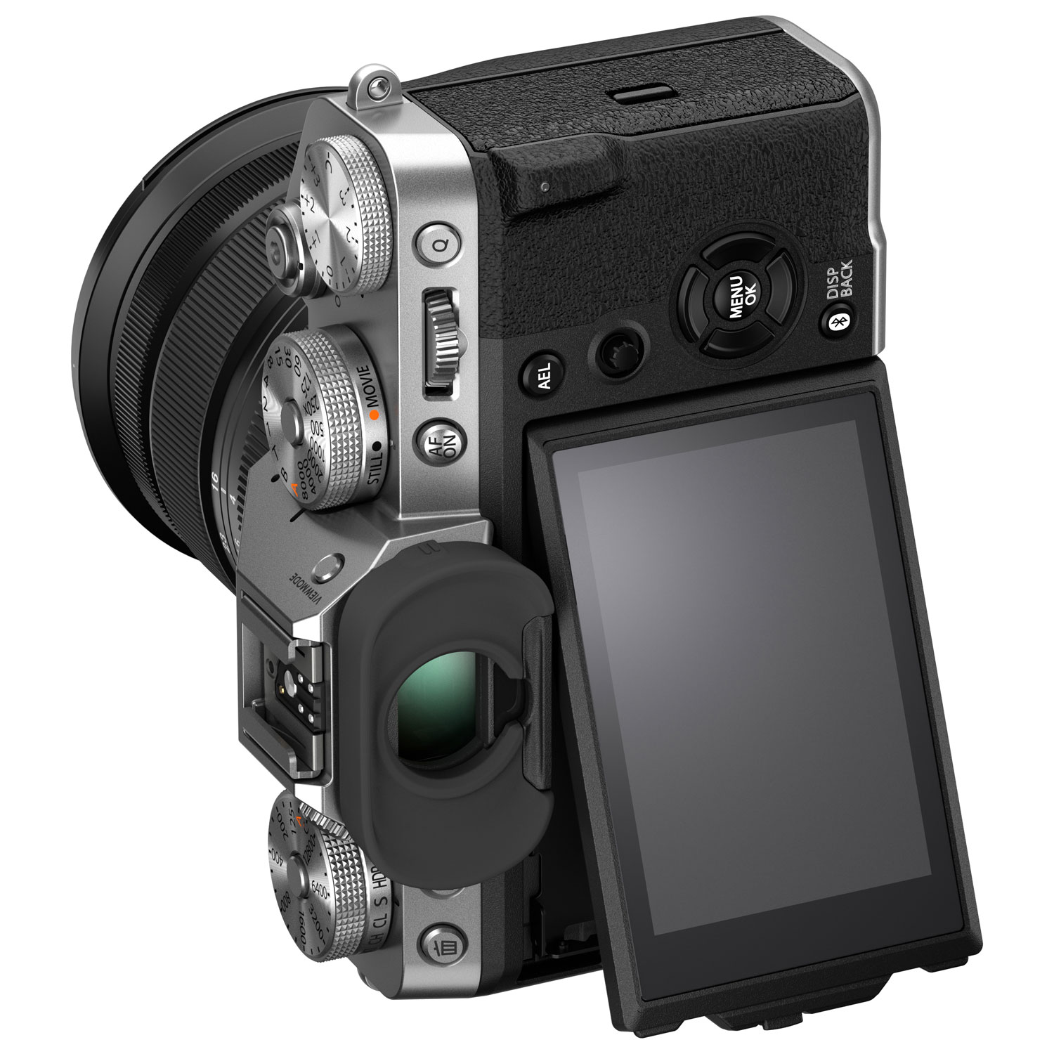 Appareil photo sans miroir X-T5 de Fujifilm à objectif XF 16-80 mm f/4 R OIS WR - Argenté