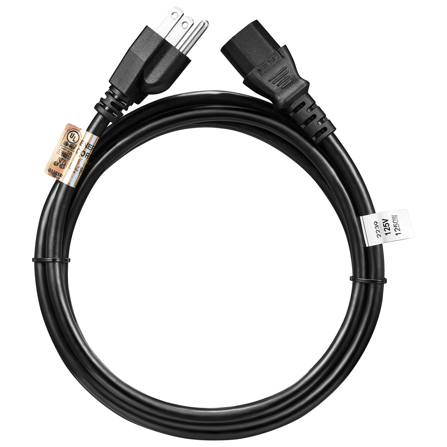 Insignia 1.8m AC Power Cable (NS-PC2P6B23-C) - Only at Best Buy