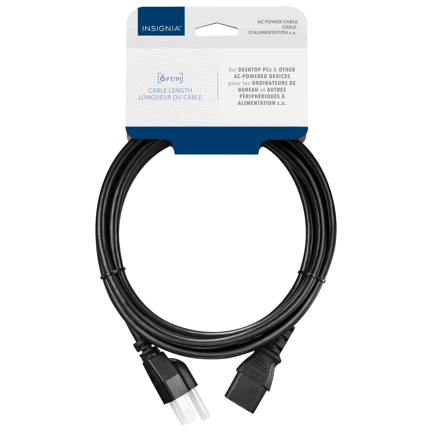Insignia 1.8m AC Power Cable (NS-PC2P6B23-C) - Only at Best Buy