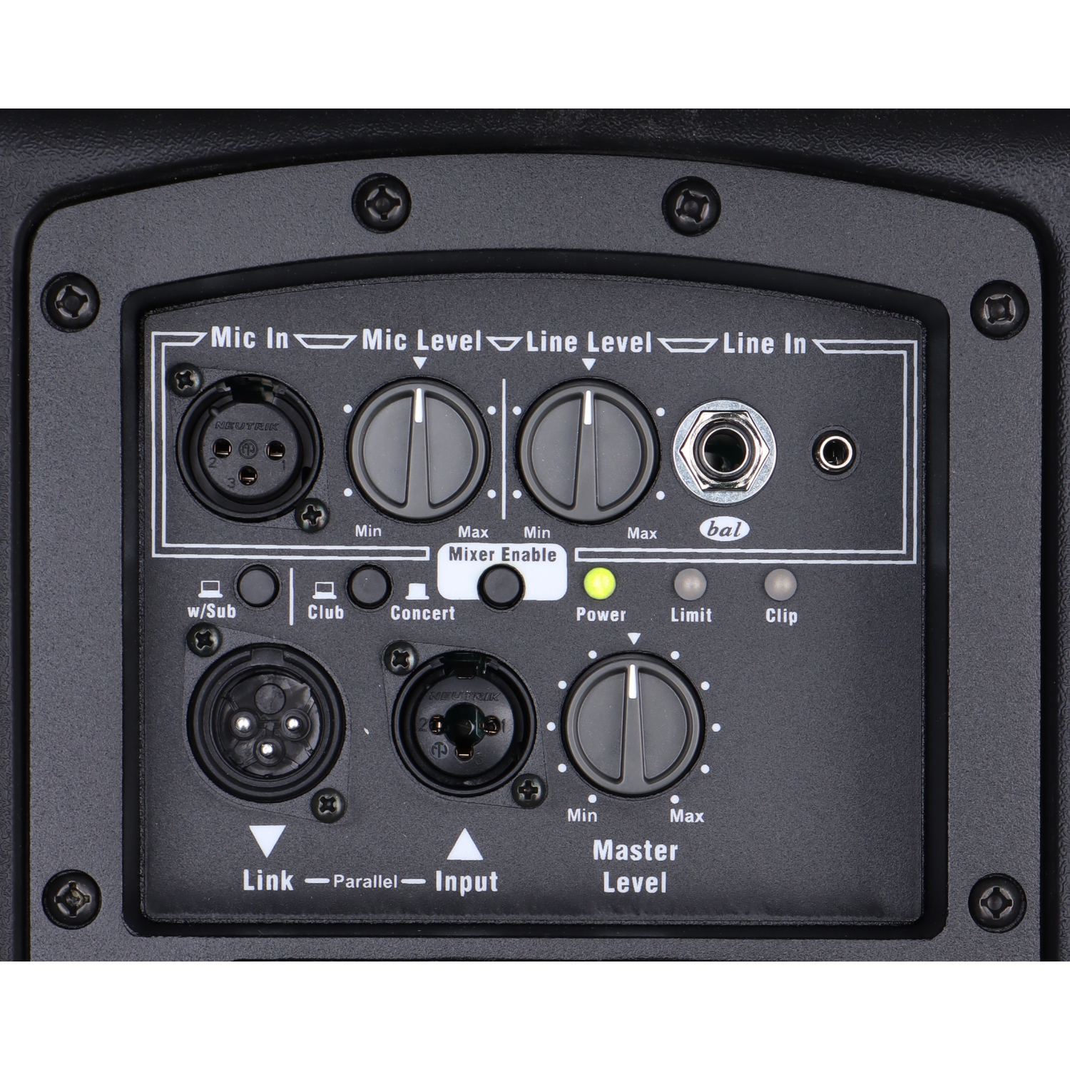 Yorkville Sound Parasource 4400 Watt Peak 12-Inch+Horn Active PA Cabinet