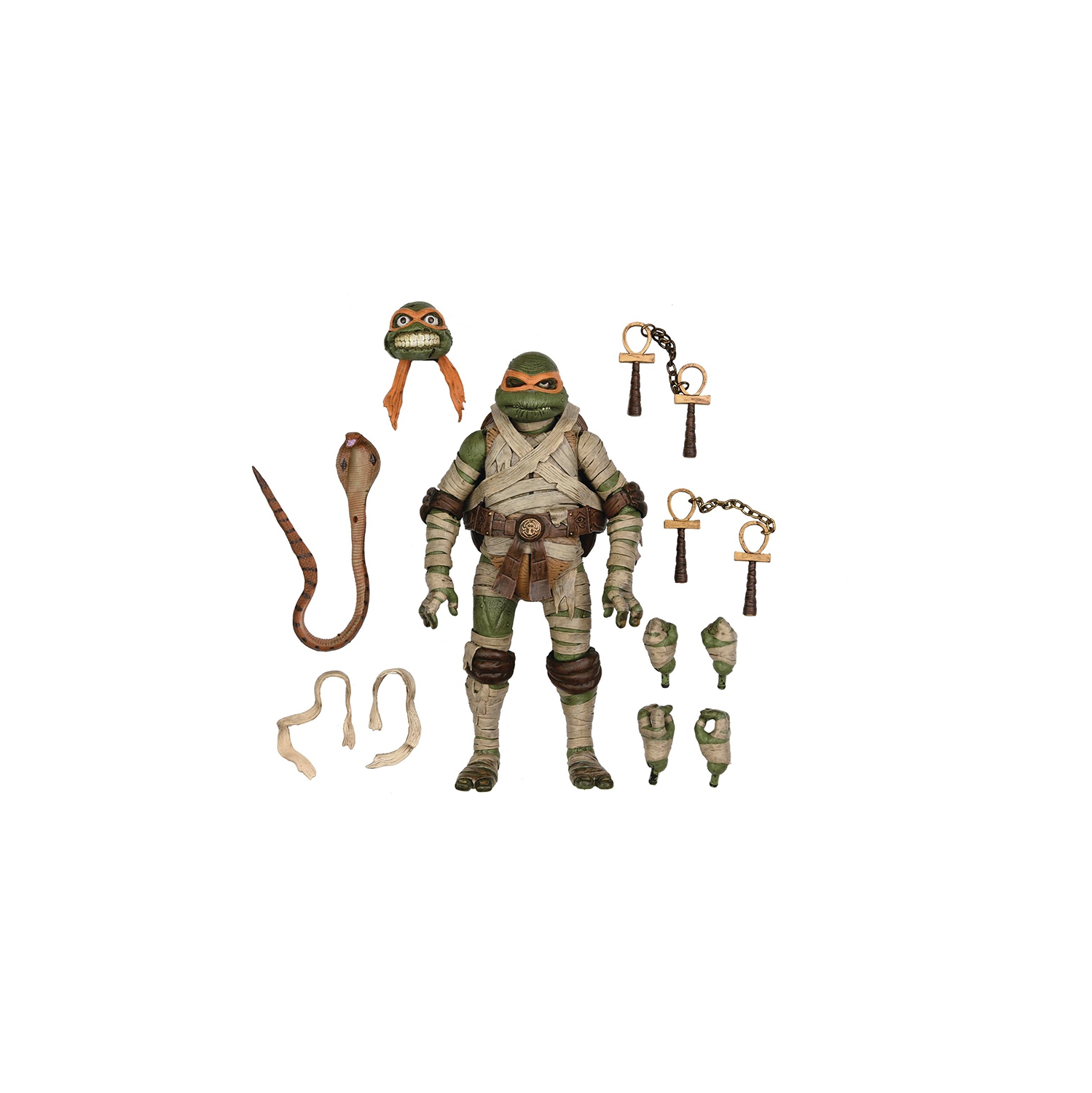 Teenage Mutant Ninja Turtles Universal Monsters 7 Inch Action Figure Ultimate - Michelangelo as Mummy