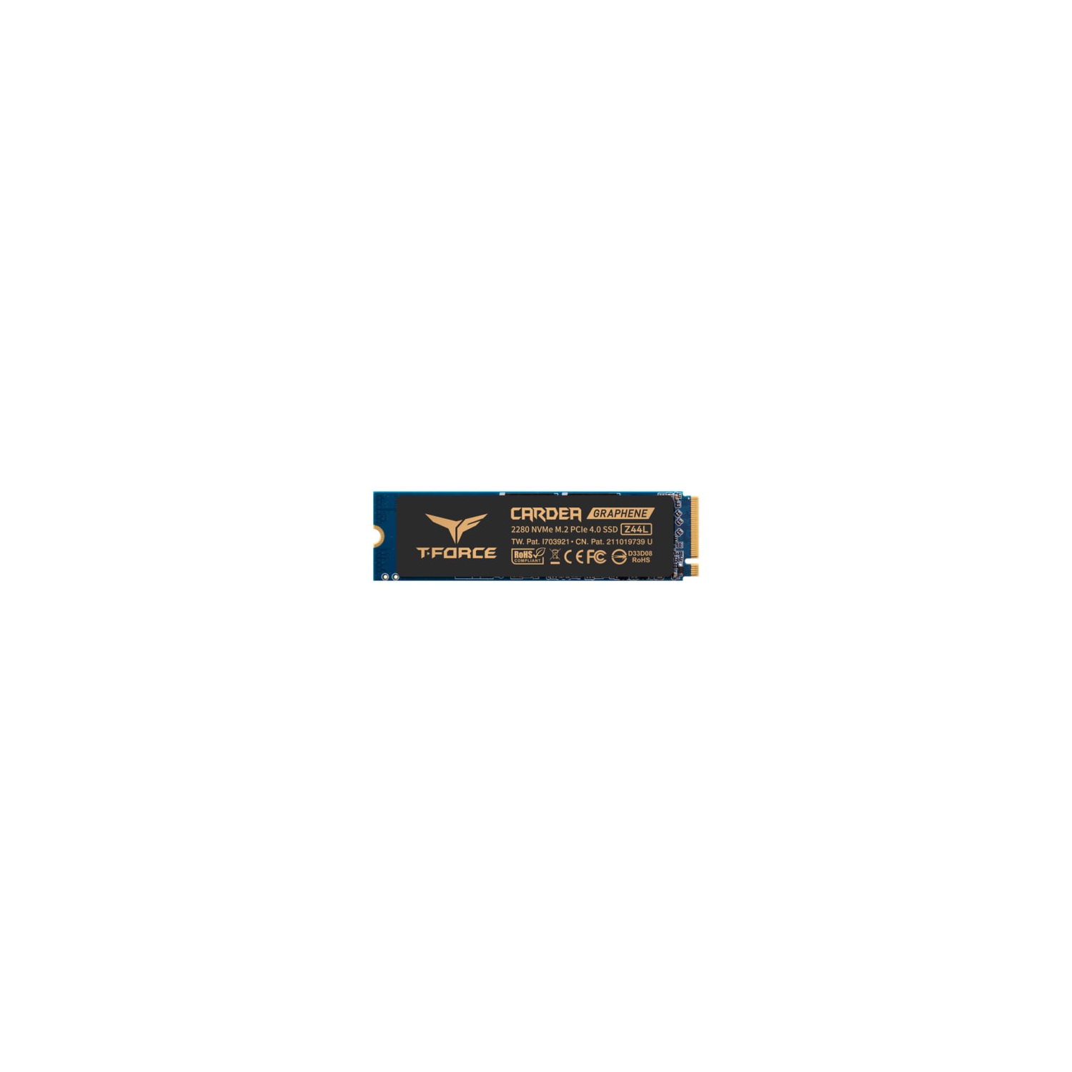 TeamGroup T-Force Cardea Zero Z44L 1TB SSD M.2 2280 3D NAND TLC 3500MB/s NVMe PCIe Blue Internal Hard Drive (TM8FPL001T0C127)
