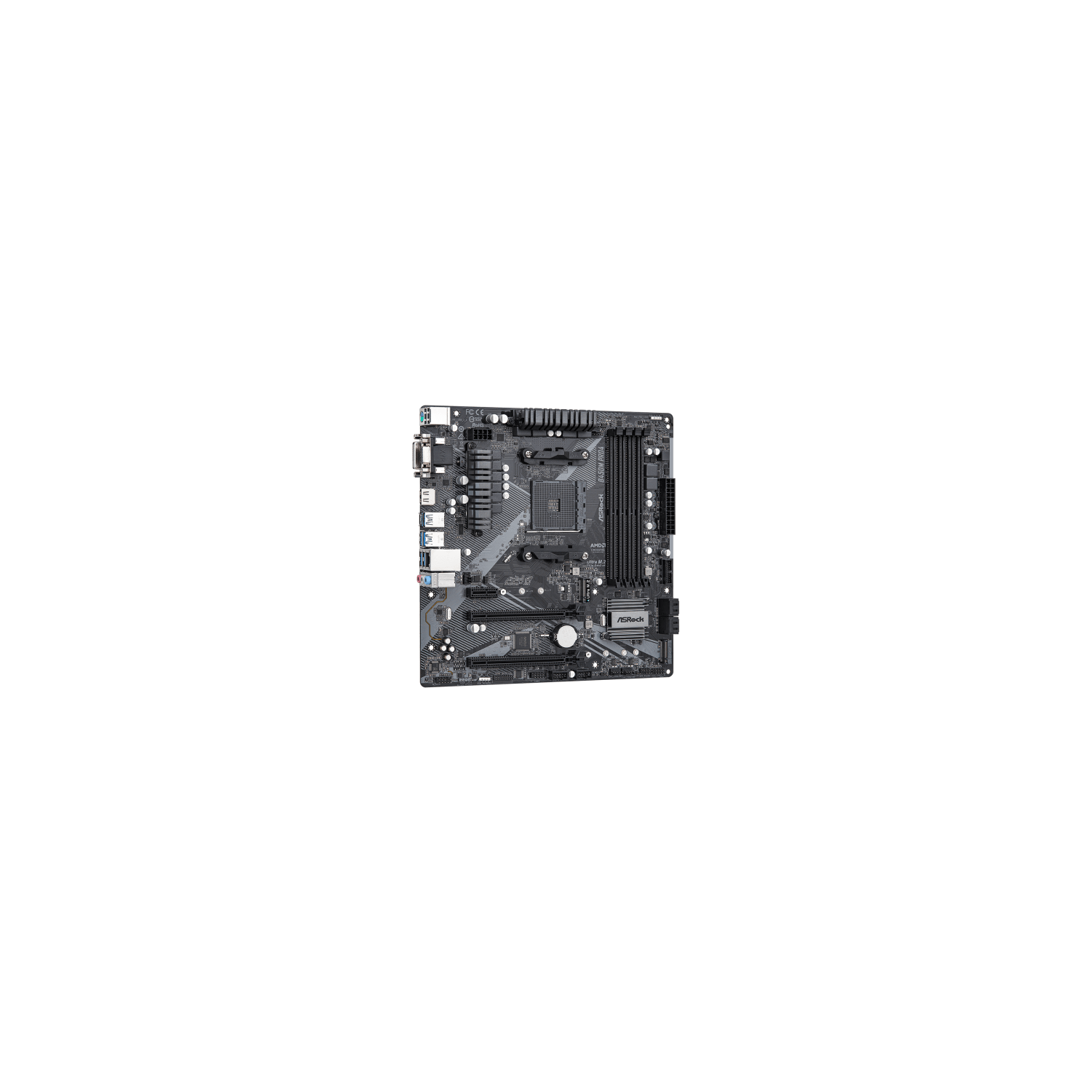 Carte mère B450M PRO4 R2.0 AMD AM4 Promontory B450 Max128G DR4 Micro ATX Retail d’ASRock