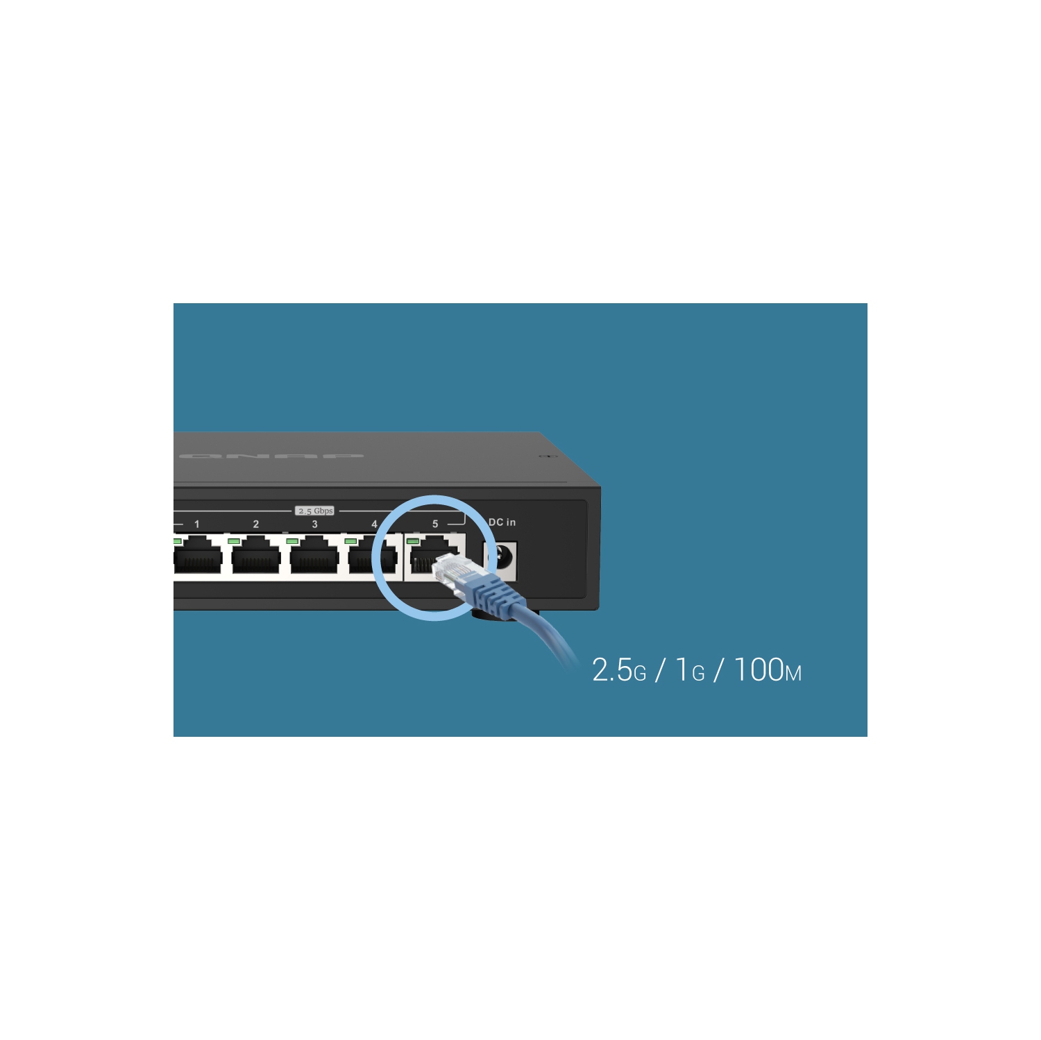 Commutateur Gigabit Ethernet à 5 ports de QNAP