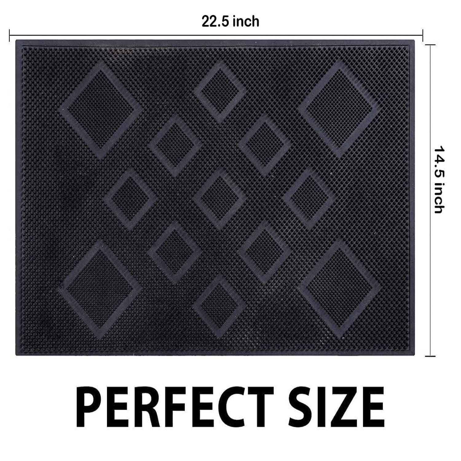 Tapis de sol en caoutchouc pour la maison, tapis de porte antidérapant pour entrée de maison, salon, chambre à coucher, cuisine, tapis de douche