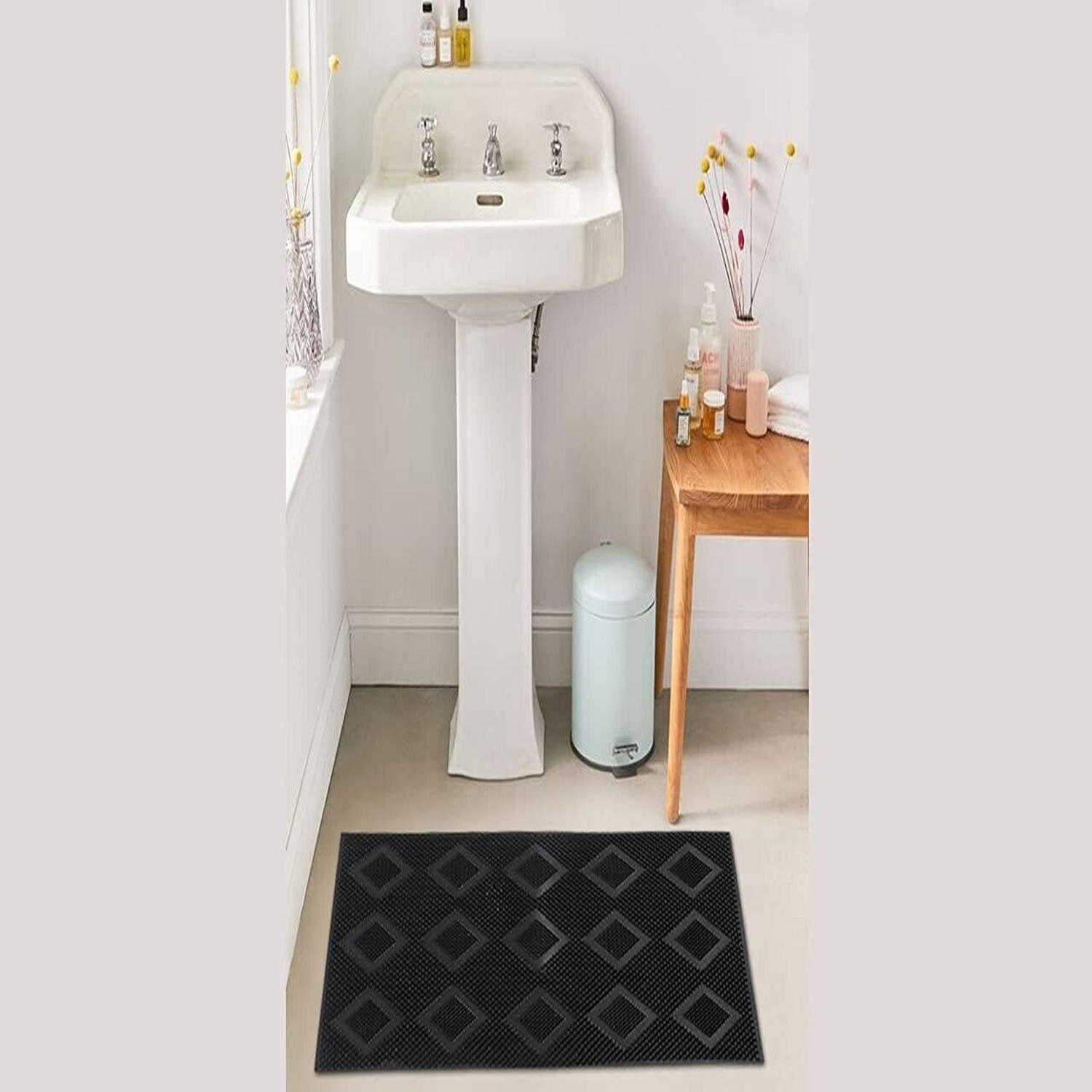 Tapis de sol en caoutchouc pour la maison, tapis de porte antidérapant pour entrée de maison, salon, chambre à coucher, cuisine, tapis de douche