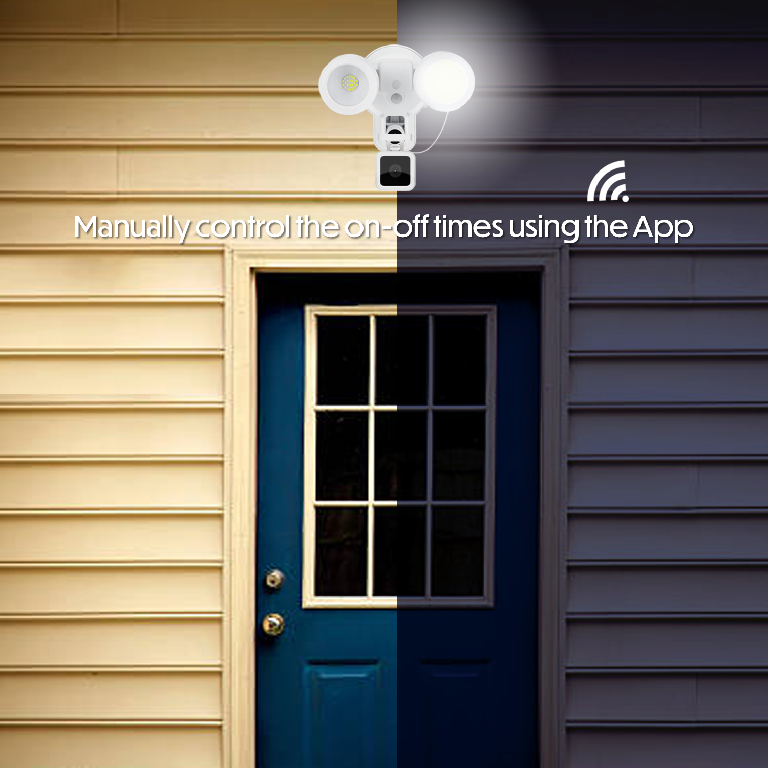 Projecteur intelligent filaire Wasserstein 3-en-1, chargeur et support compatible avec Wyze Cam V3, 2000 lumens - avec détecteur de mouvement et