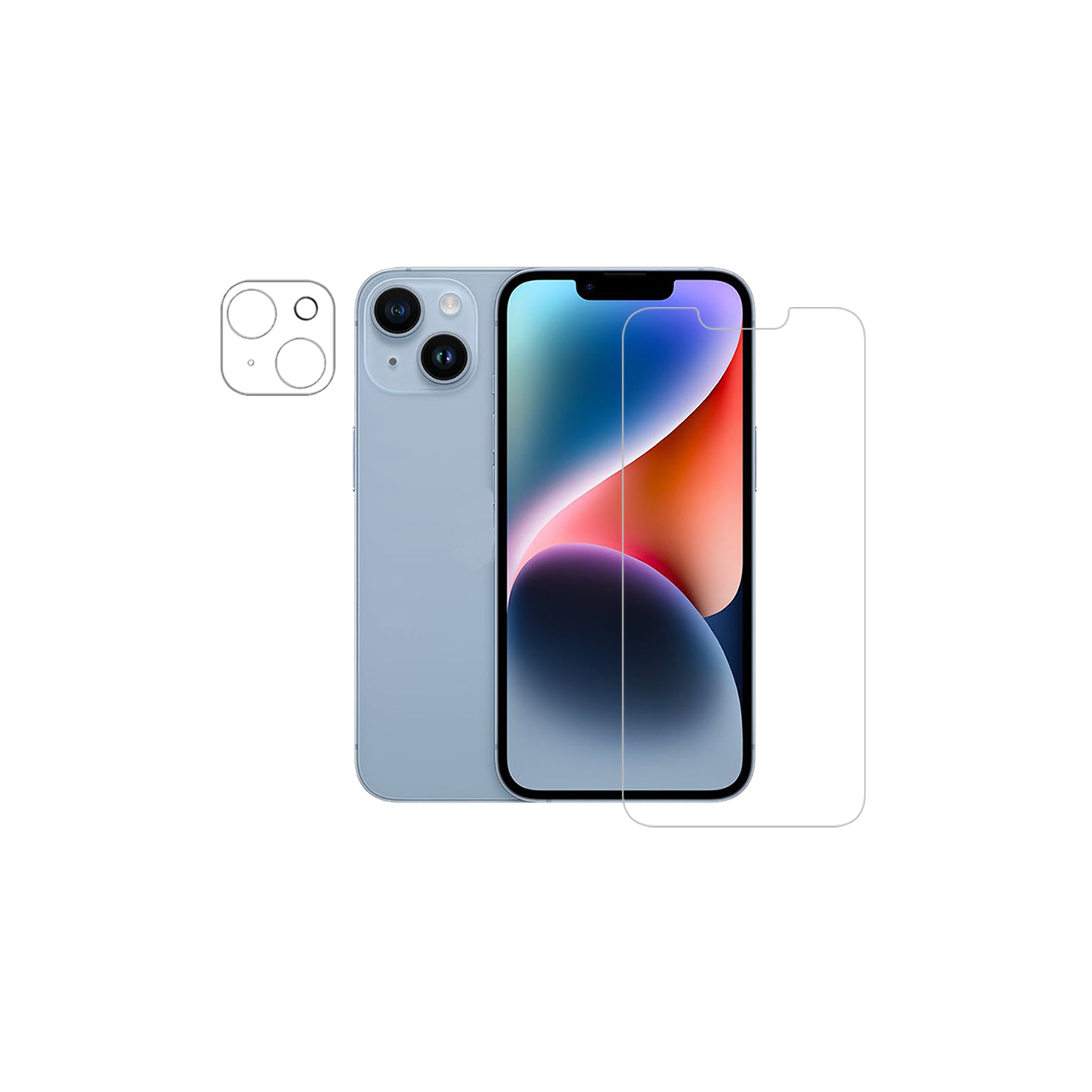 Protecteur d'écran et d'objectif d'appareil photo ARMORGlass 360 d'AXS pour iPhone 14 plus d'Apple