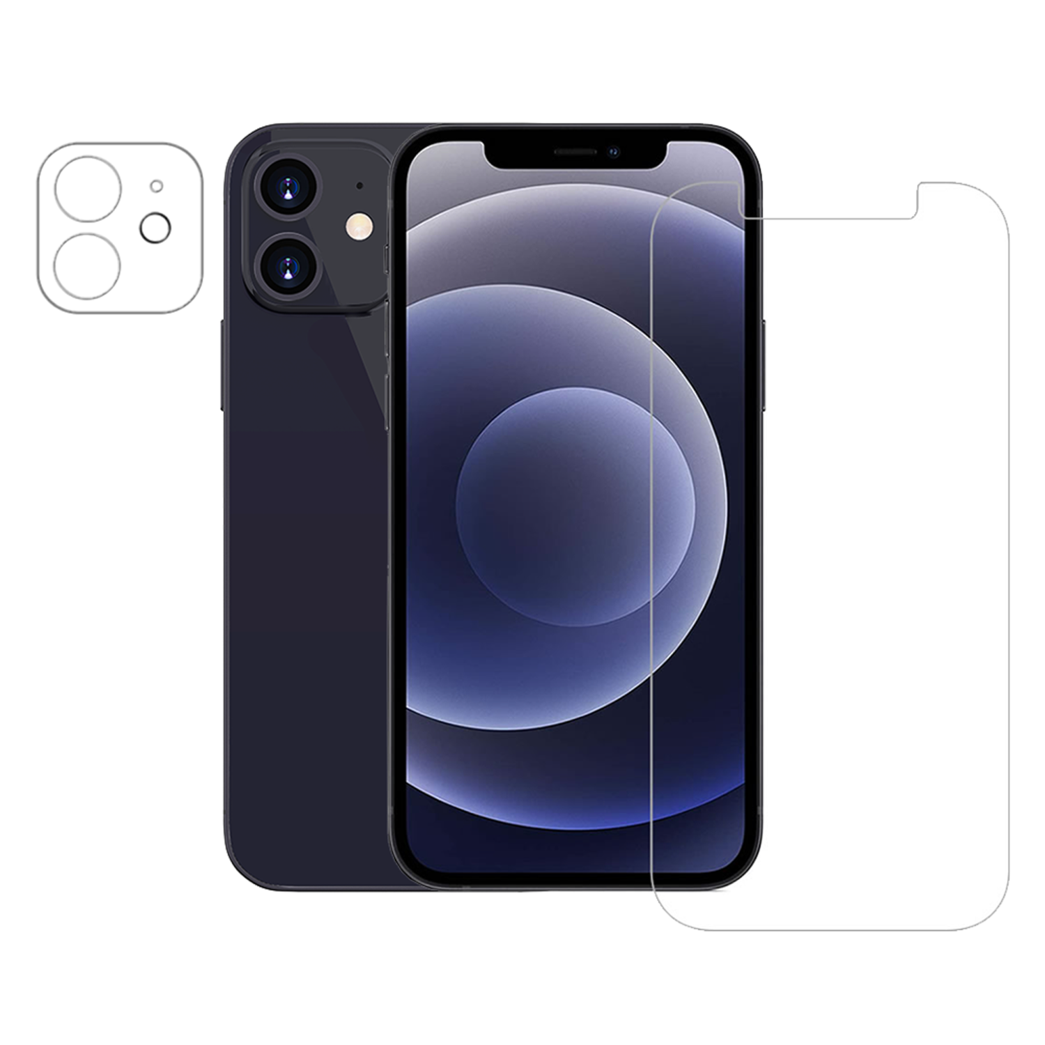 Protecteur d'écran et d'objectif d'appareil photo ARMORGlass 360 d'AXS pour iPhone 12 d'Apple