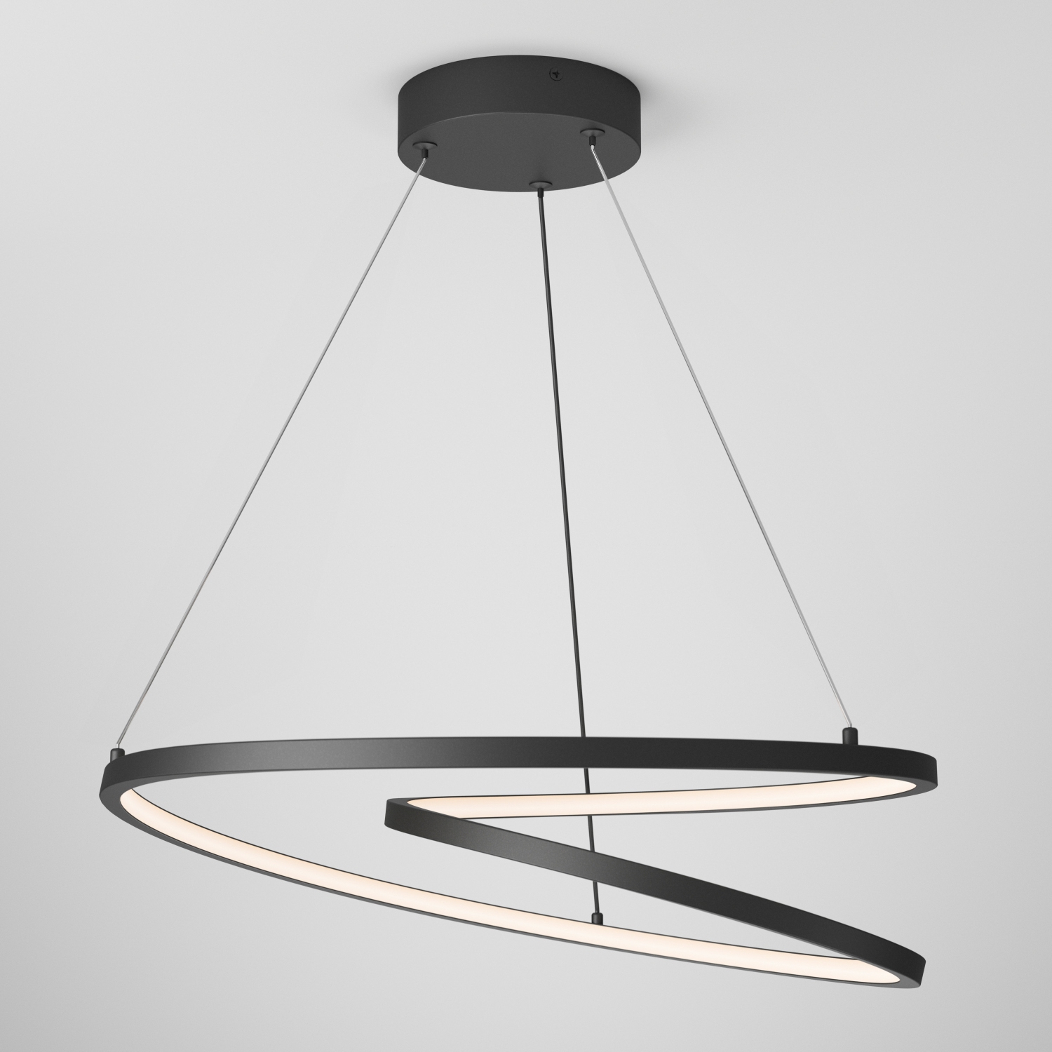 Luminaire suspendu moderne salto, noir