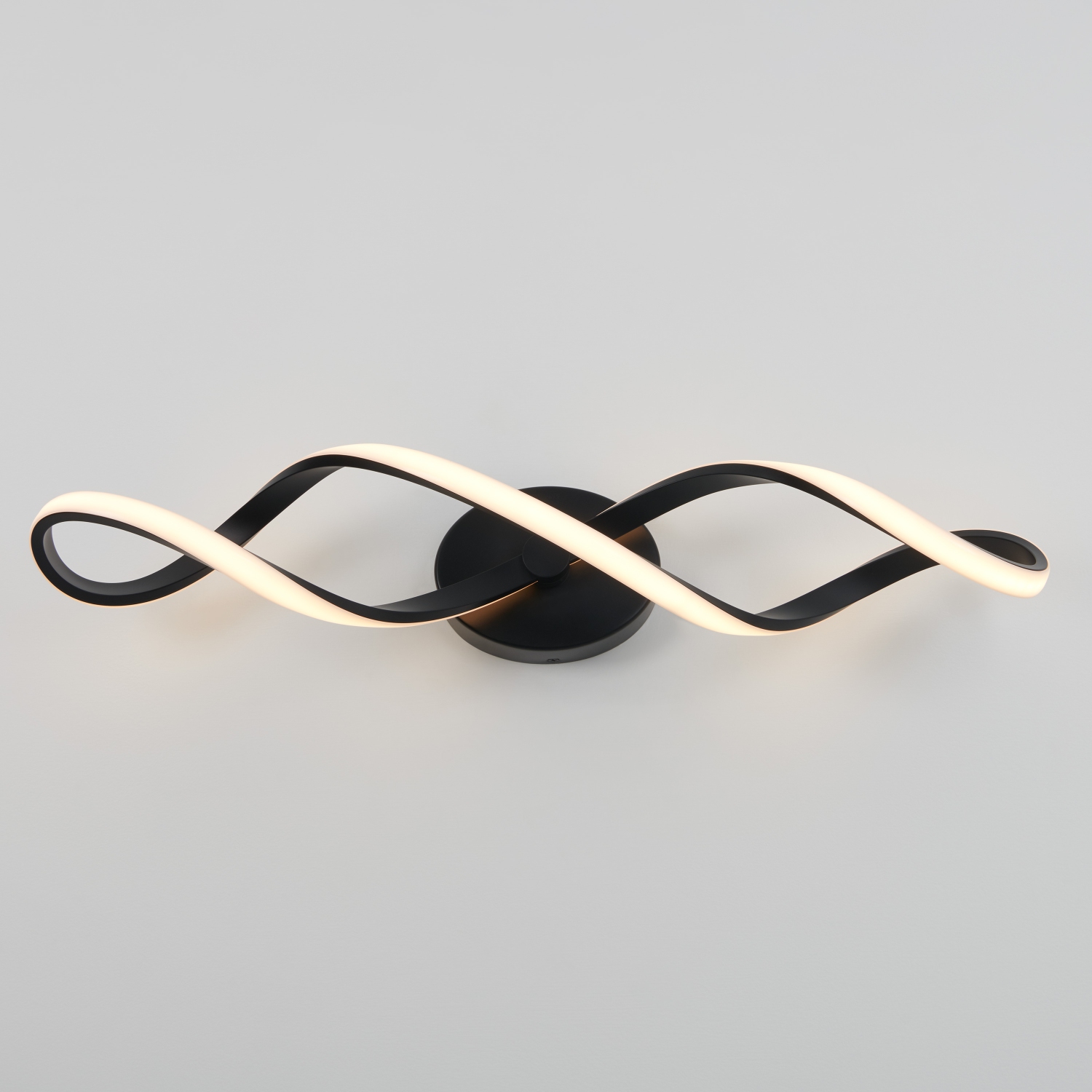 Swirl Modern Vanity Light, Black