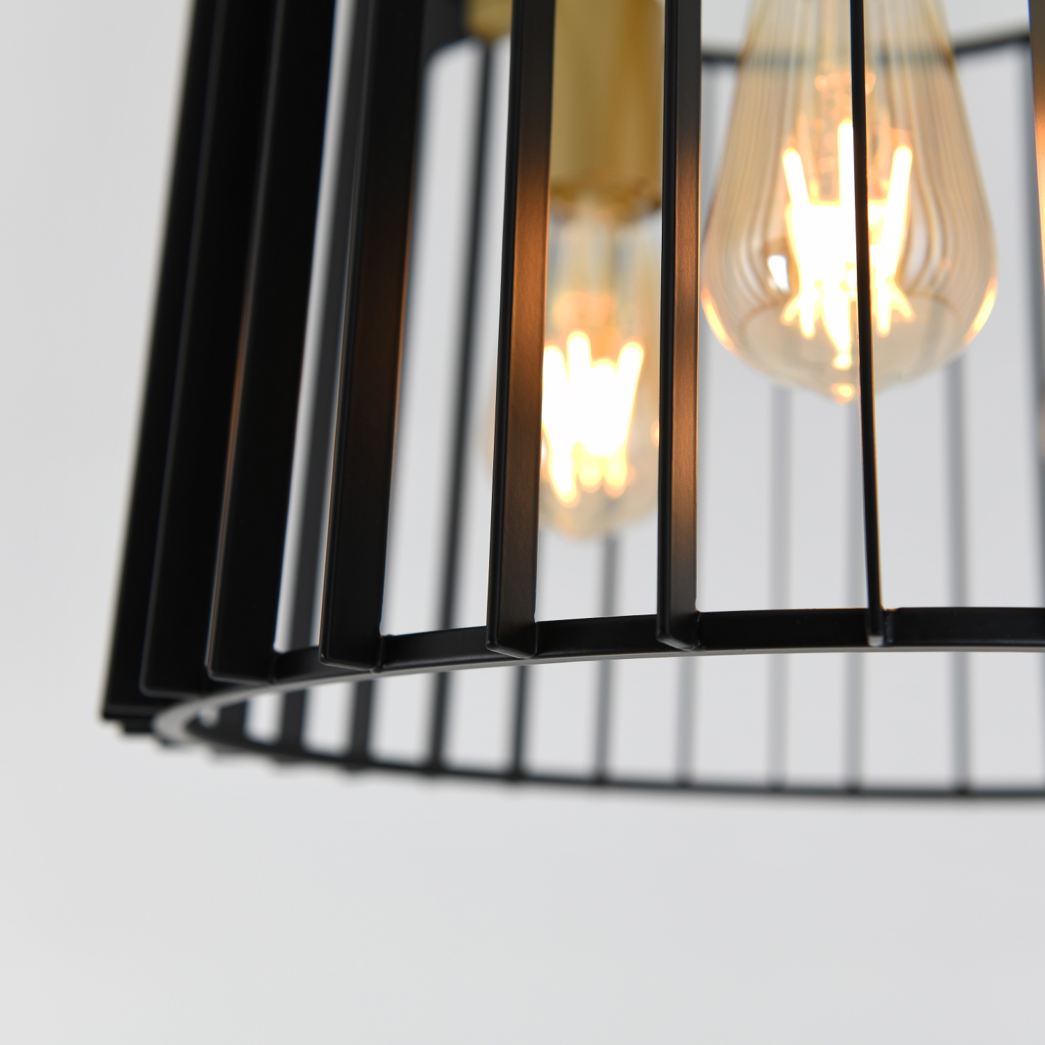 Plafonnier moderne Gatsby, noir et doré