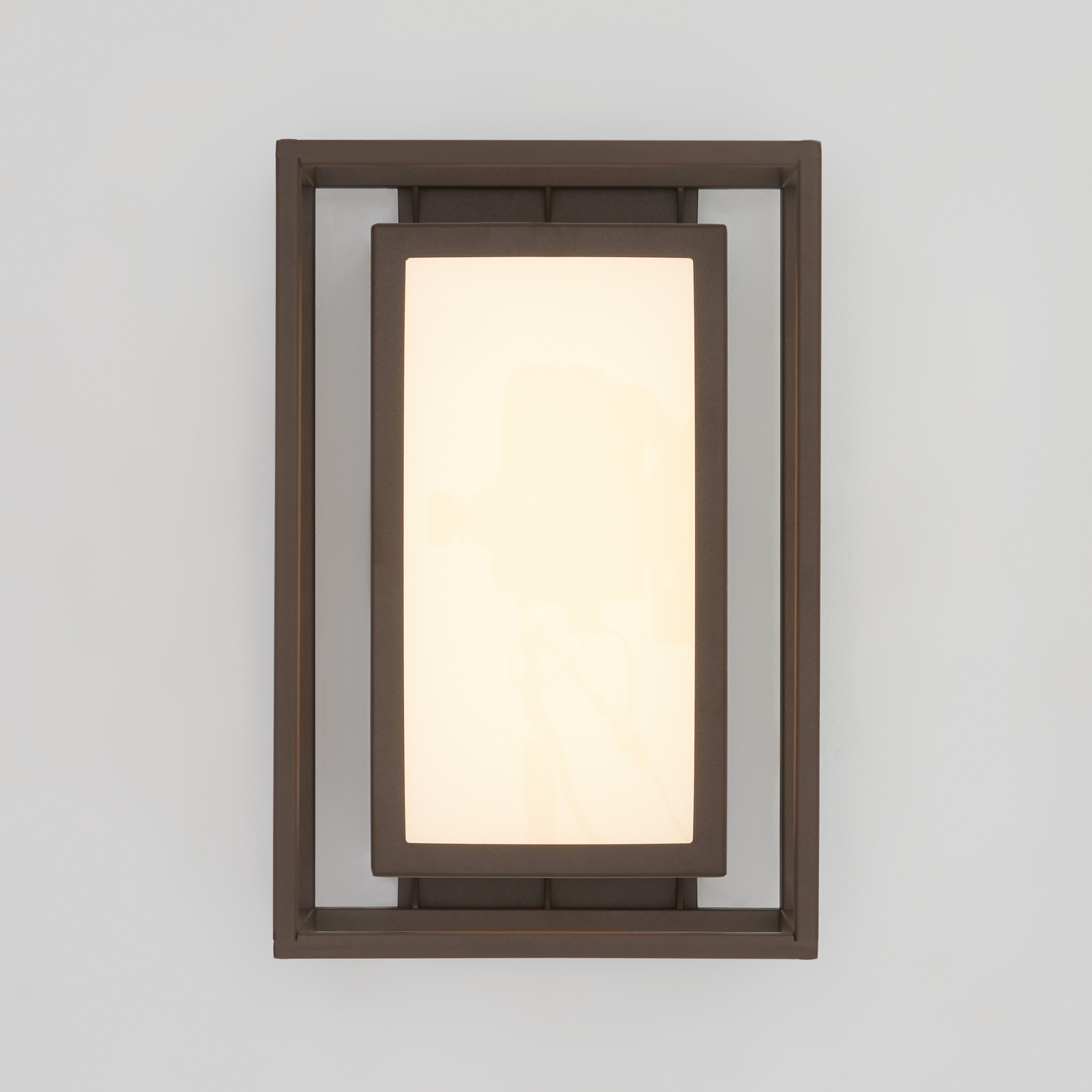 Ghost Modern Outdoor Wall Light, Bronze