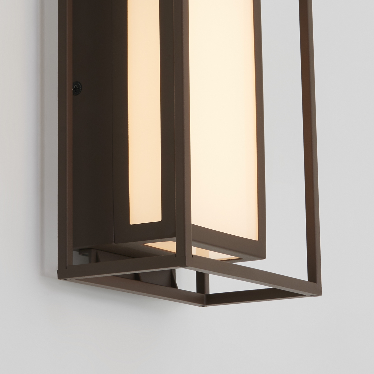 Ghost Modern Outdoor Wall Light, Bronze