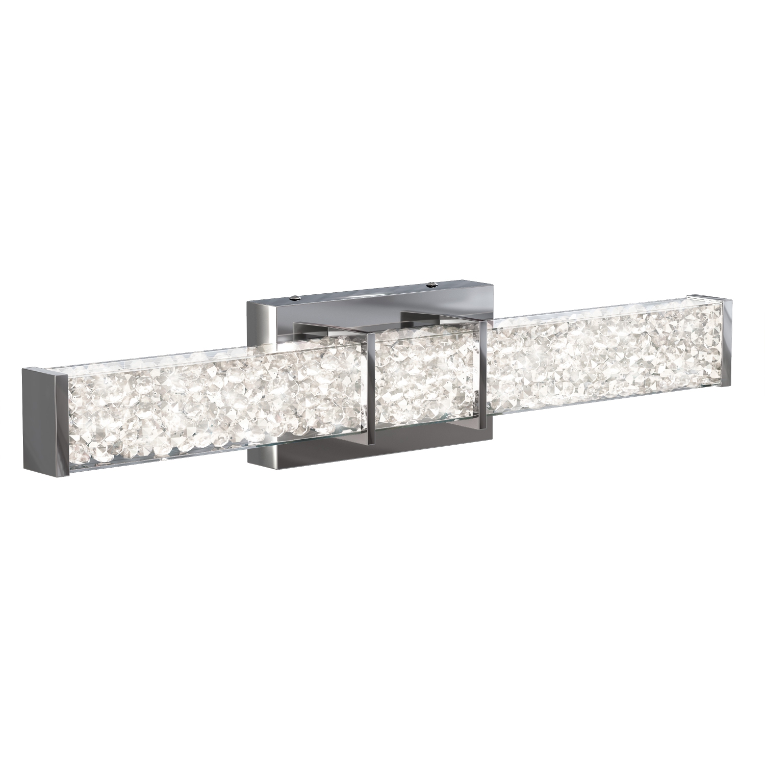 Riviera Royale Modern Vanity Light, Chrome