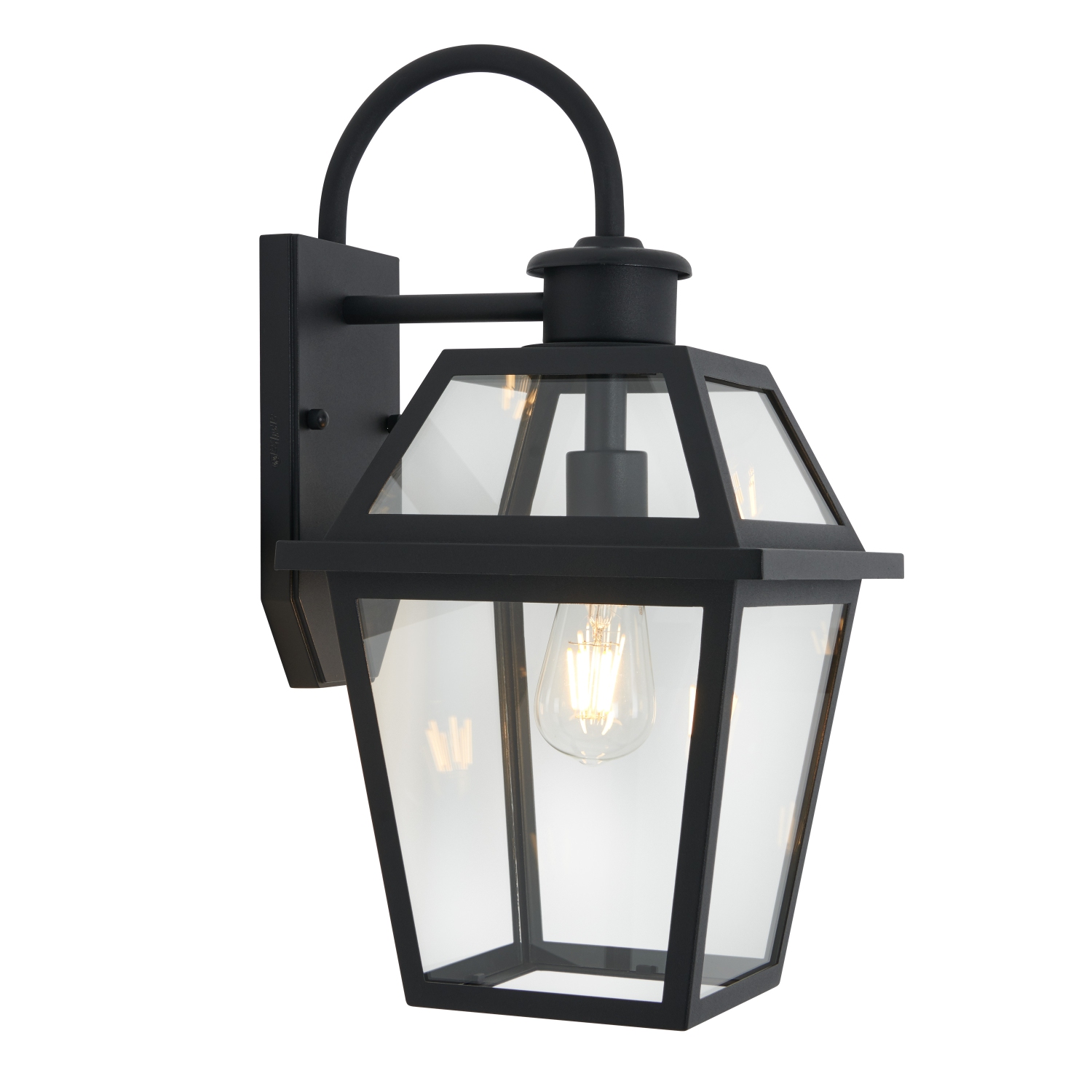 Colonial Modern Outdoor Wall Light, Black