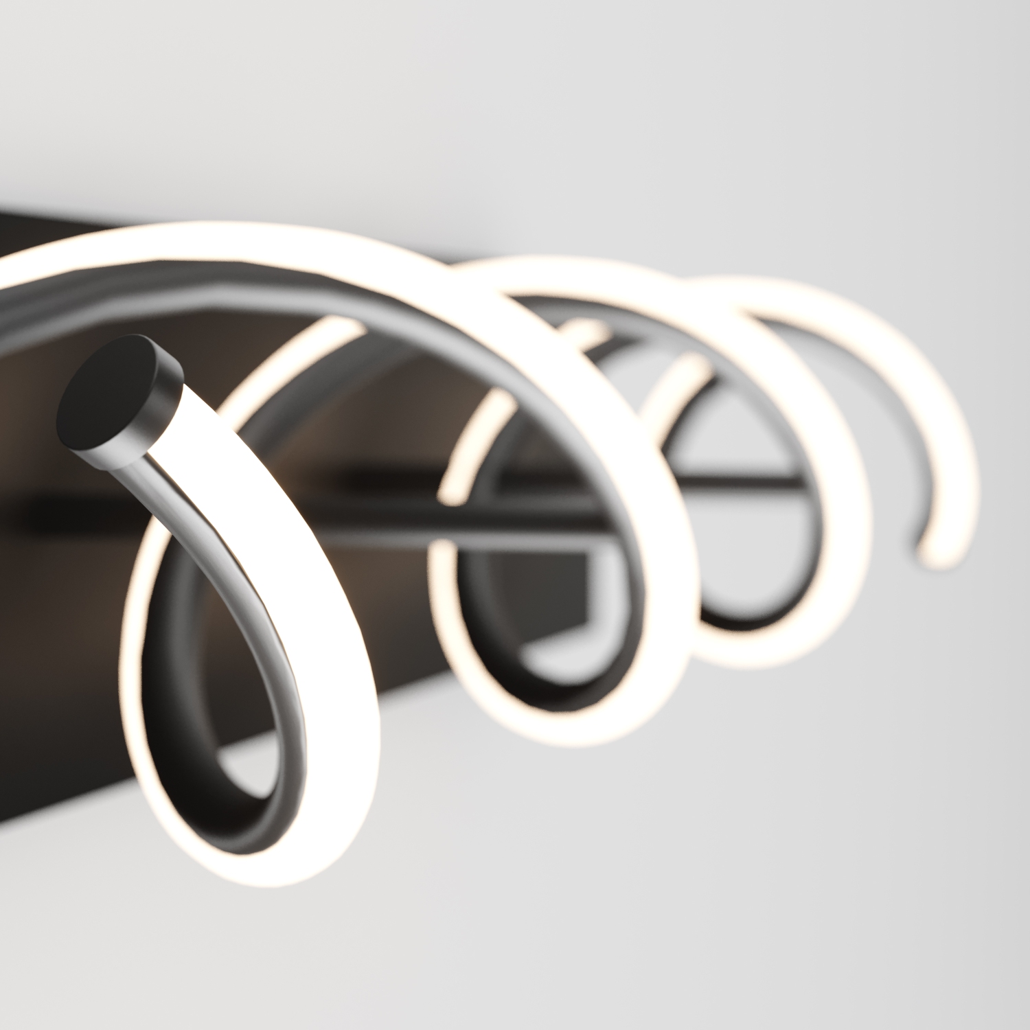 Applique de salle de bain moderne DNA, noir