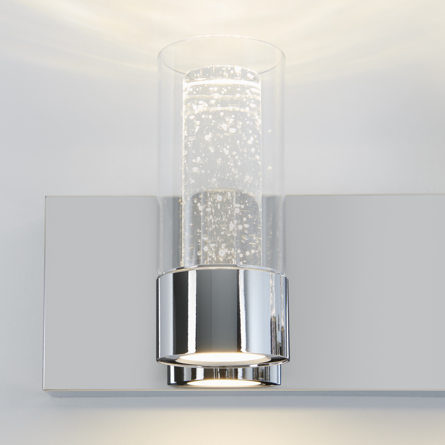 Applique de salle de bain moderne ratio, chrome