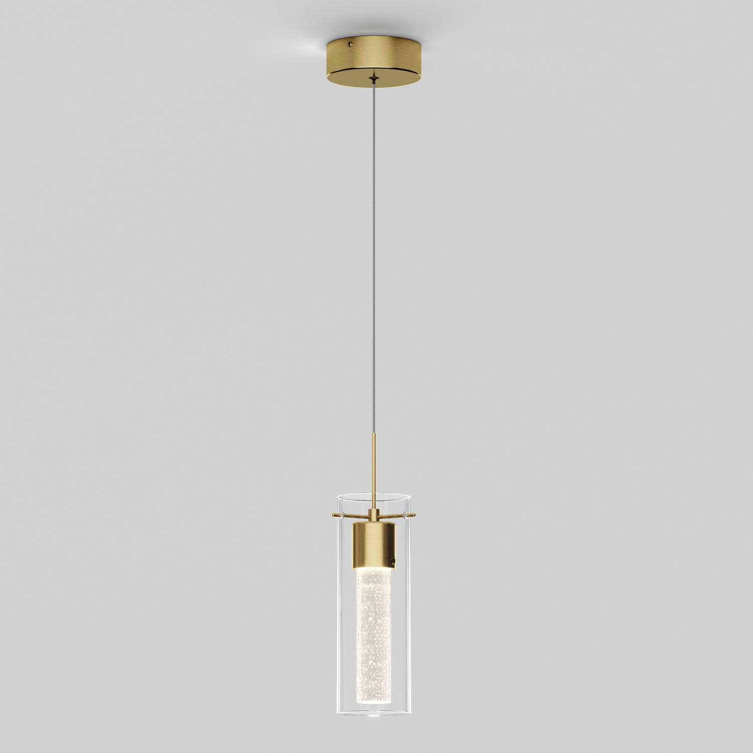 Luminaire suspendu moderne Essence, noir et doré